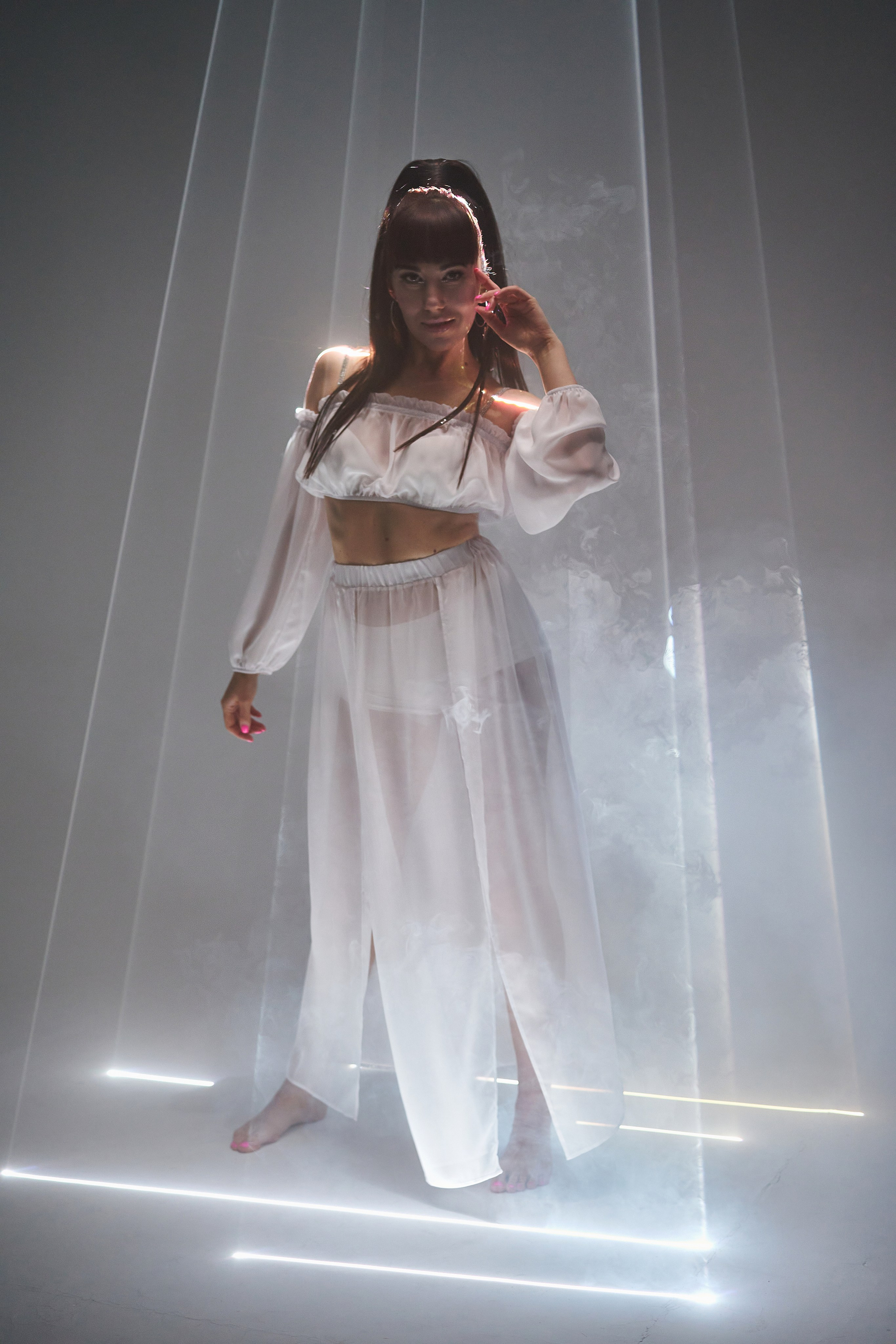 Портретная фотосессия с лазером. Фотограф Екатеринбург Кокшарова Александра