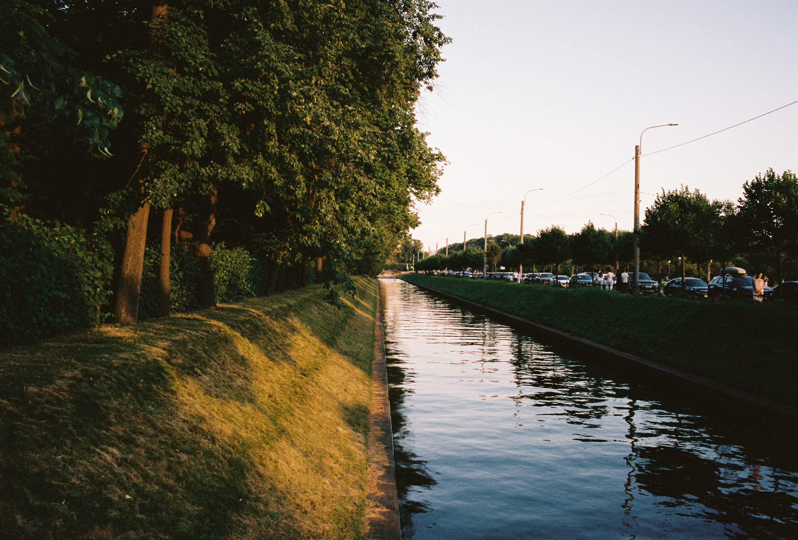 Лебяжья канавка у Летнего сада в Санкт-Петербурге