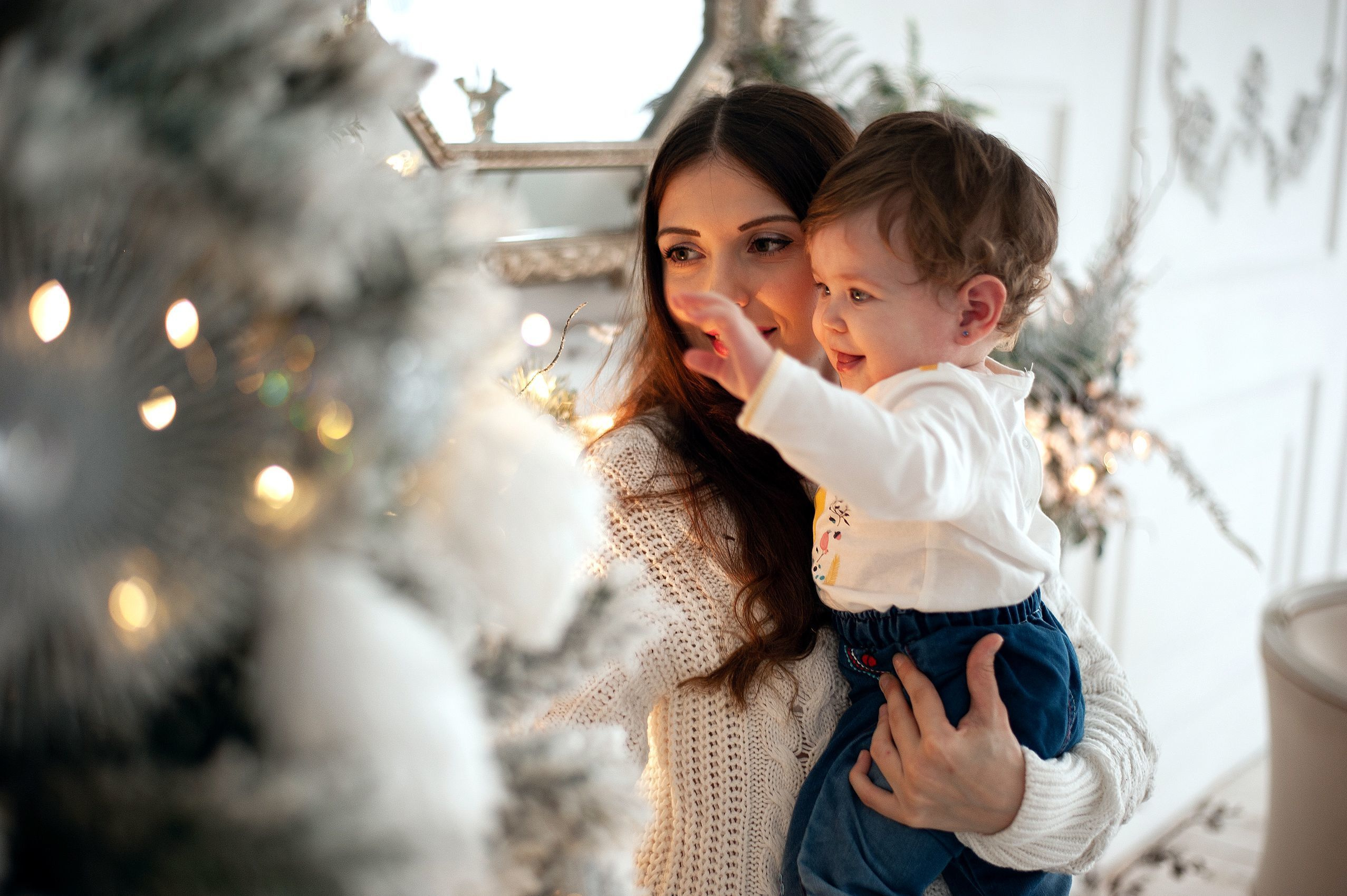 Новогодняя волшебная фотосессия в студии Лейпциге. Семейный и свадебный фотограф в Рязани Виктория Андреева