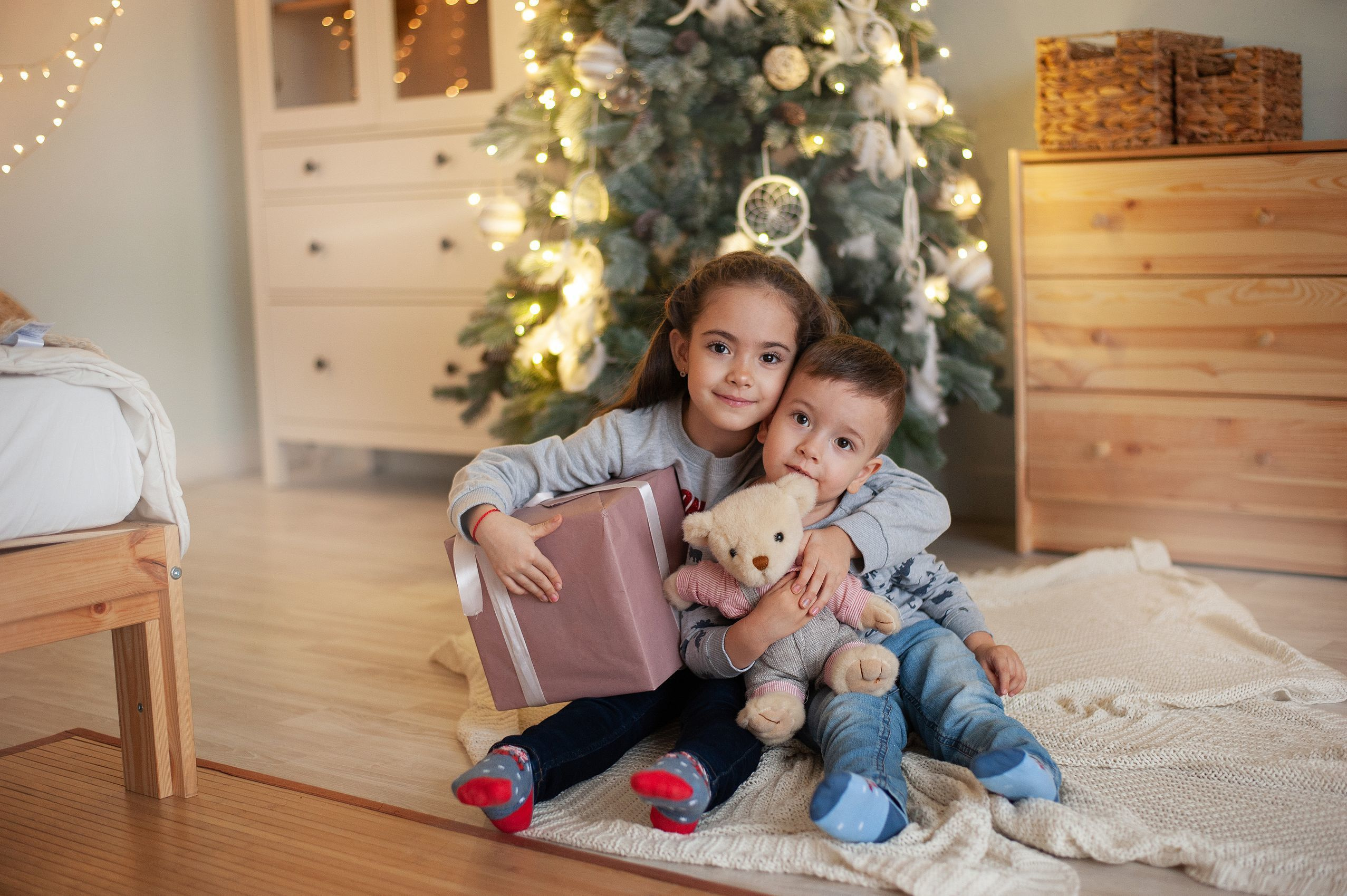 Новогодняя волшебная фотосессия в студии Лейпциге. Семейный и свадебный фотограф в Рязани Виктория Андреева