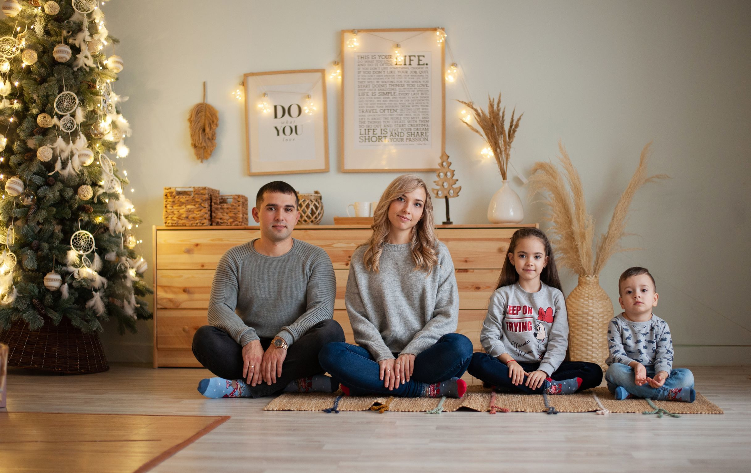 Новогодняя волшебная фотосессия в студии Лейпциге. Семейный и свадебный фотограф в Рязани Виктория Андреева