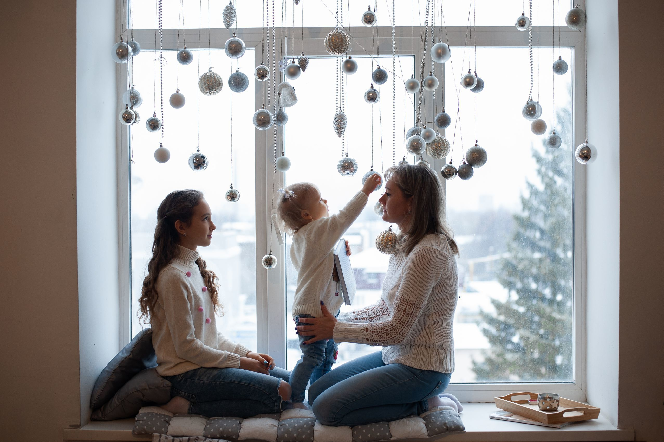 Новогодняя волшебная фотосессия в студии Лейпциге. Семейный и свадебный фотограф в Рязани Виктория Андреева