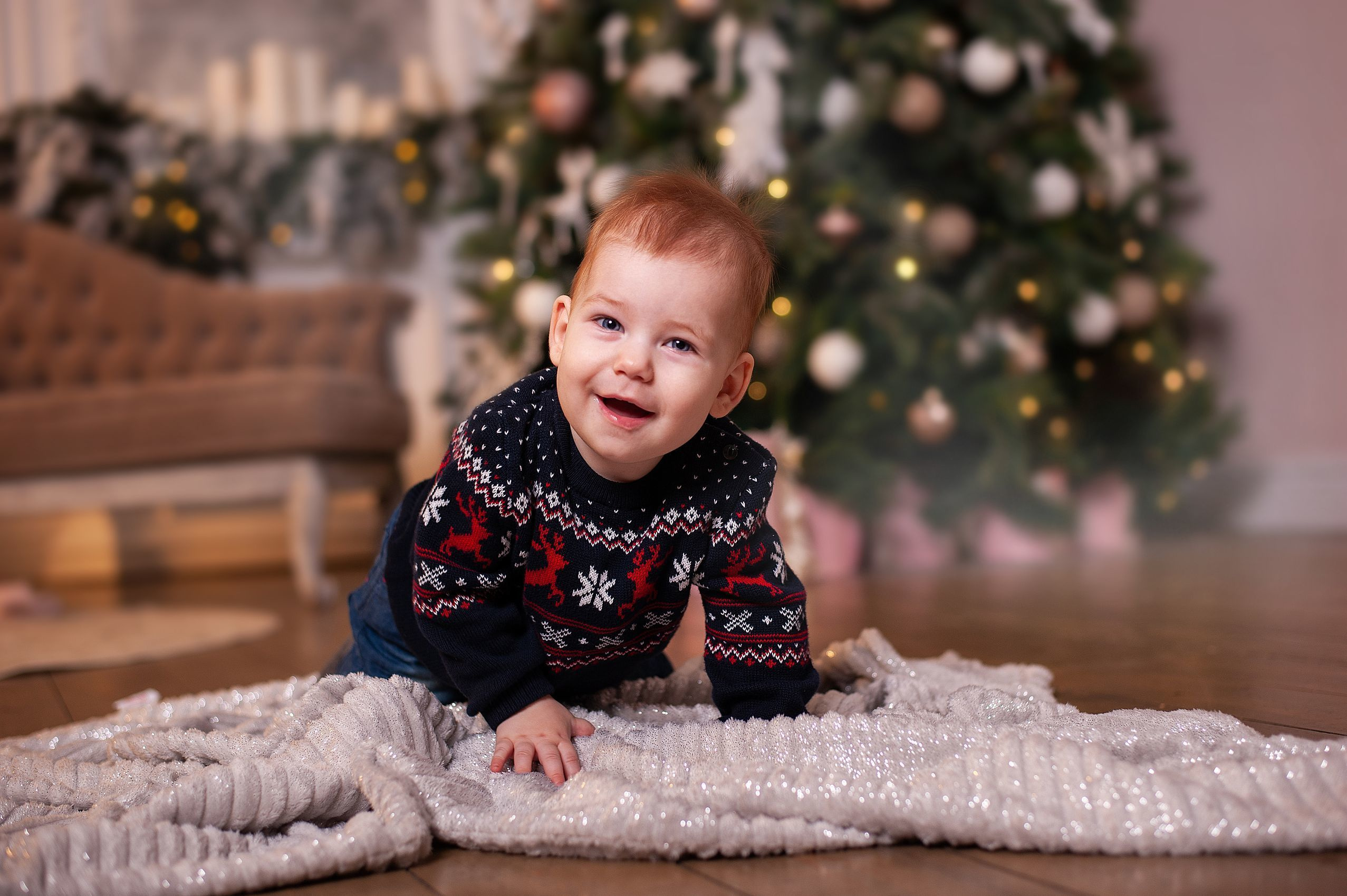 Новогодняя волшебная фотосессия в студии Лейпциге. Семейный и свадебный фотограф в Рязани Виктория Андреева