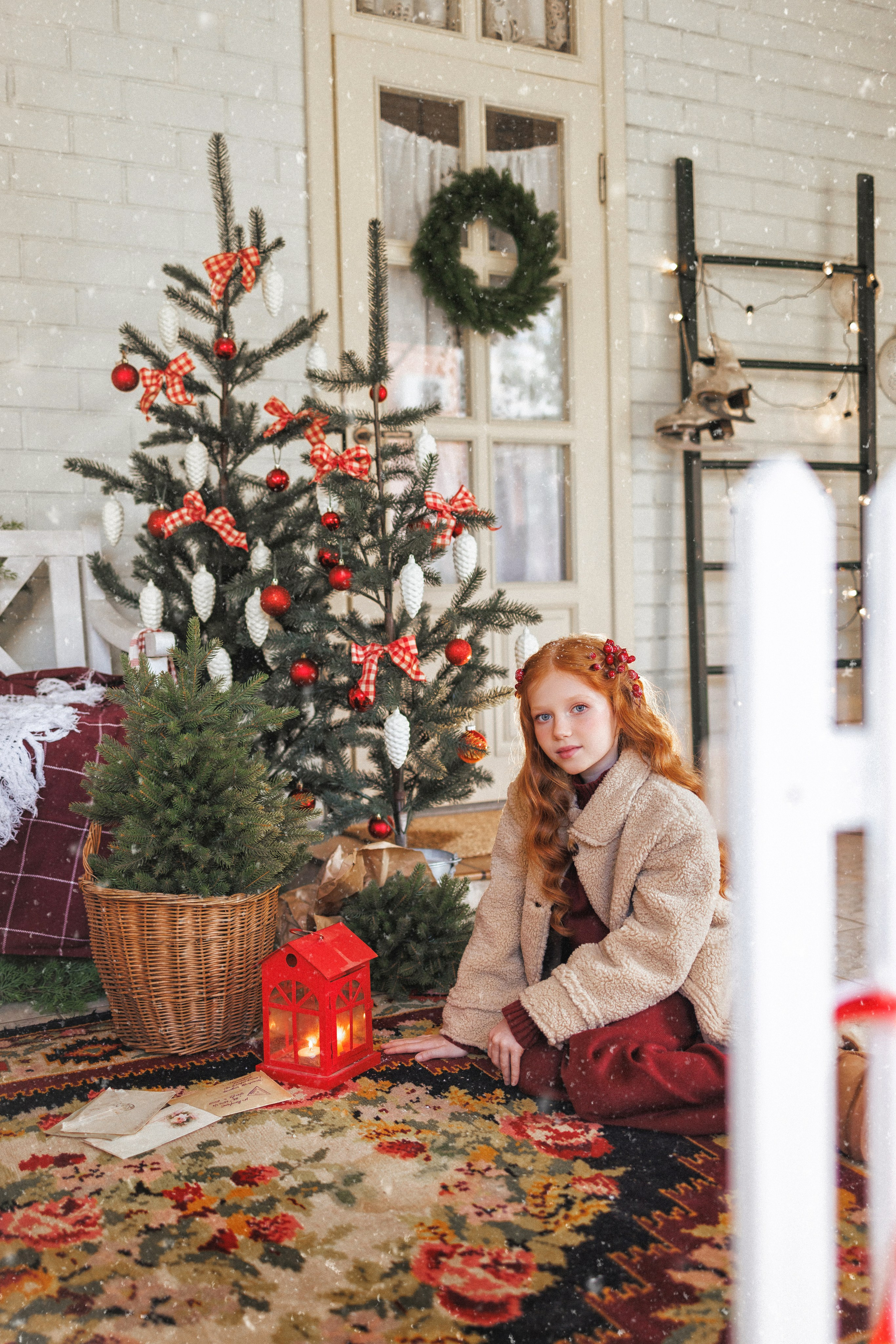 Новогодняя фотосессия с Рыжим пони, город Краснодар. Семейный и детский фотограф в Краснодаре Анна Трашкова