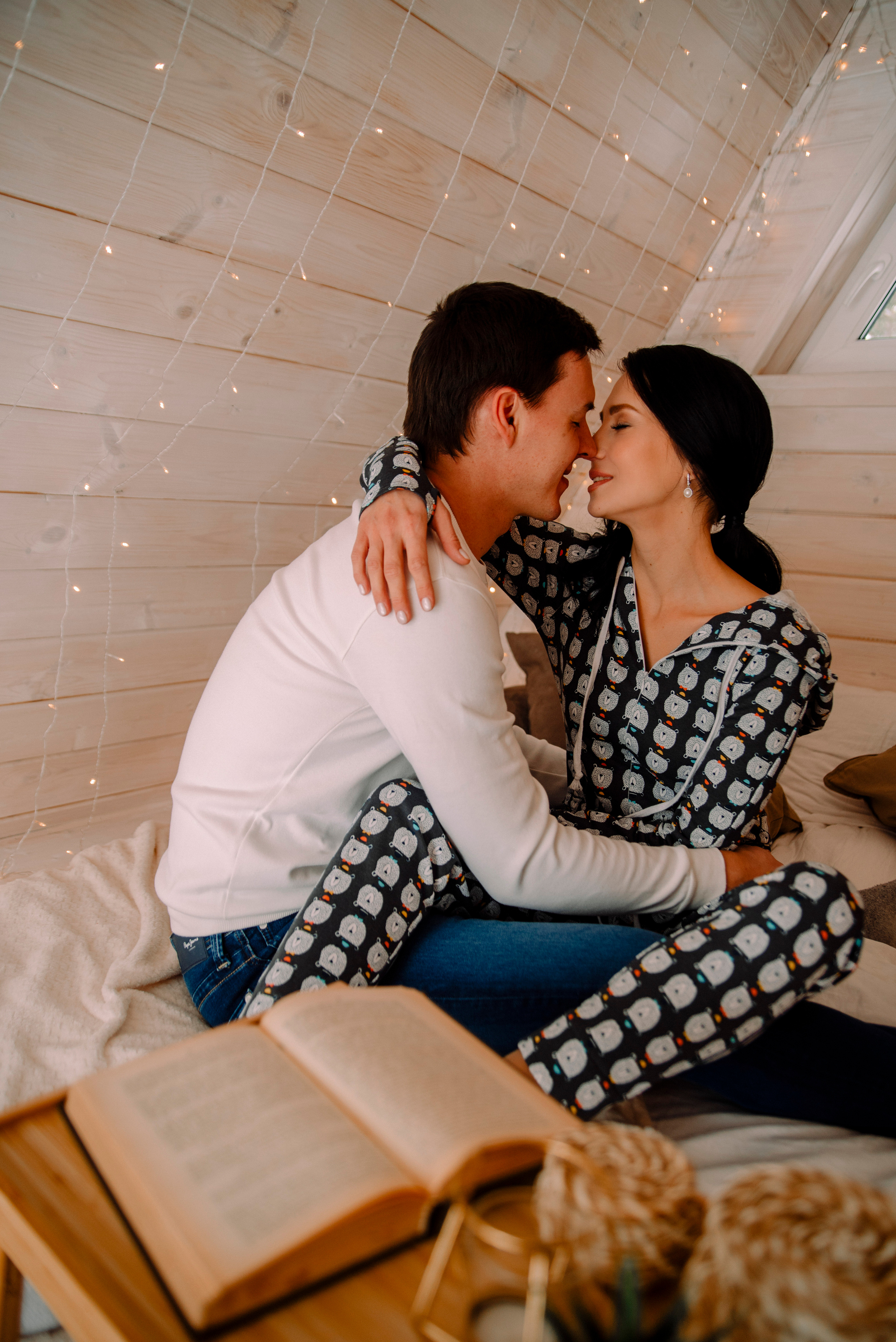 фотосессия в домике на природе, love-story