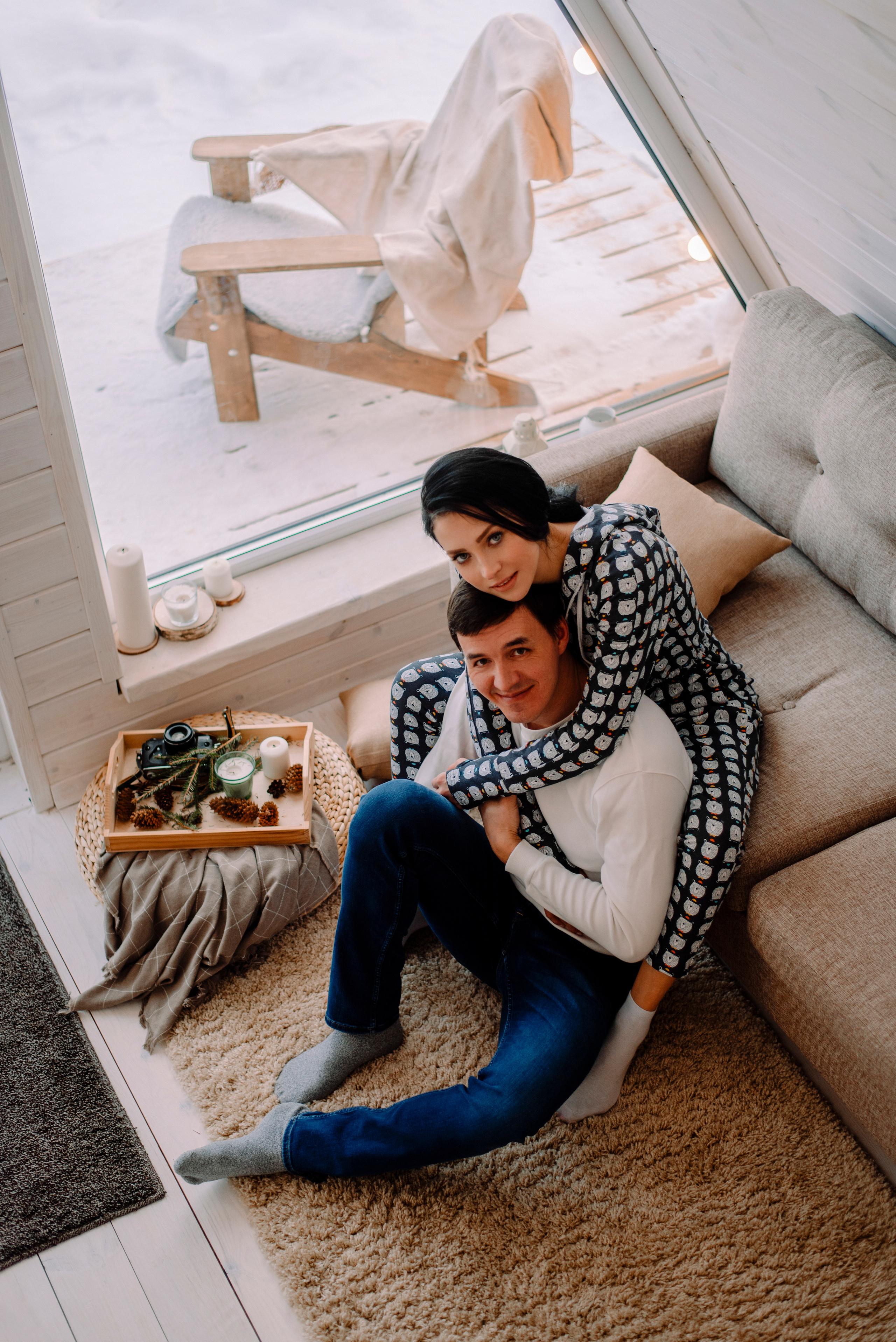 фотосессия в домике в лесу, love-story