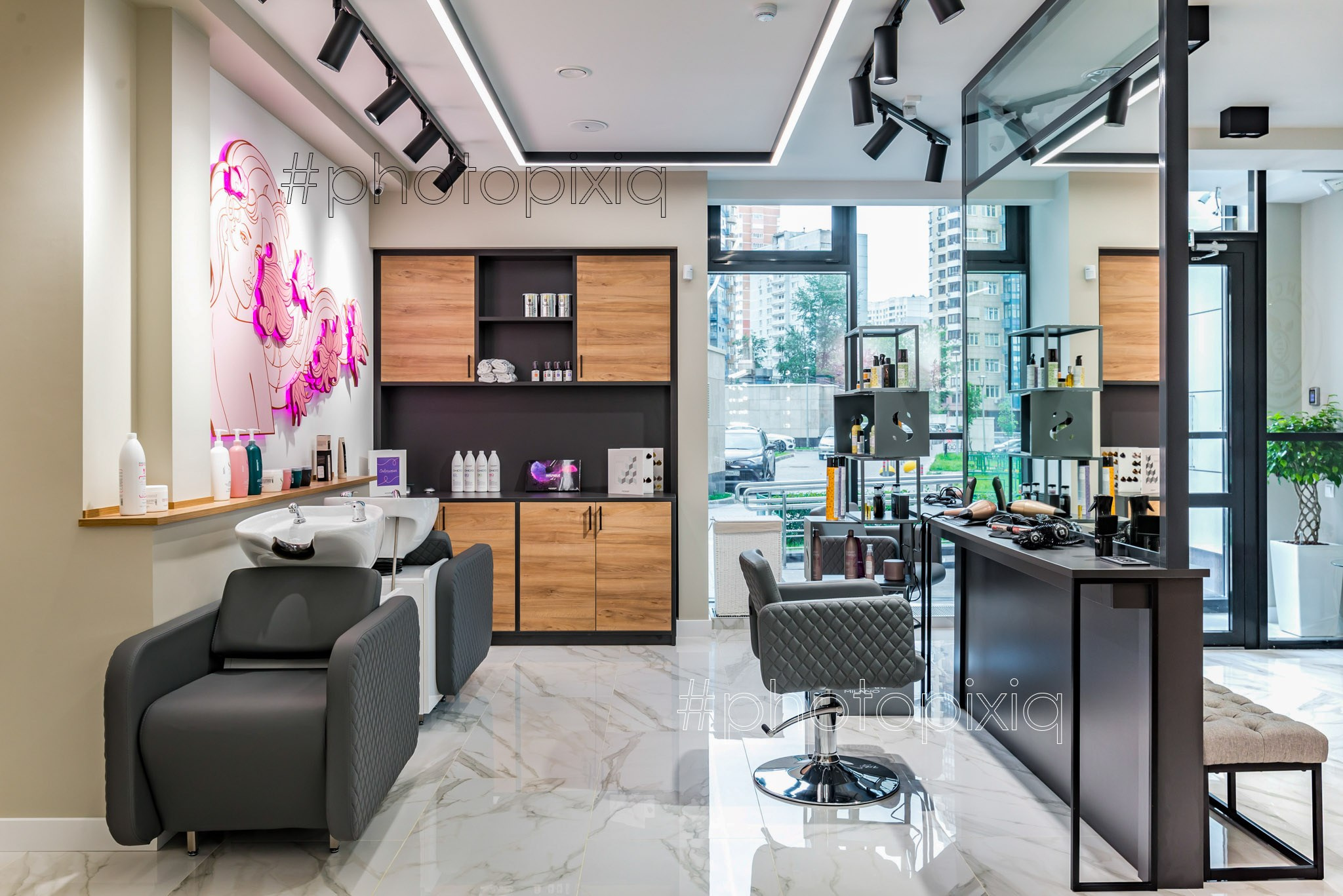 Интерьерная съёмка салона красоты CONCERN. Интерьерная съёмка и виртуальные туры — Интерьерный фотограф Кузнецов Сергей (photopixiq)