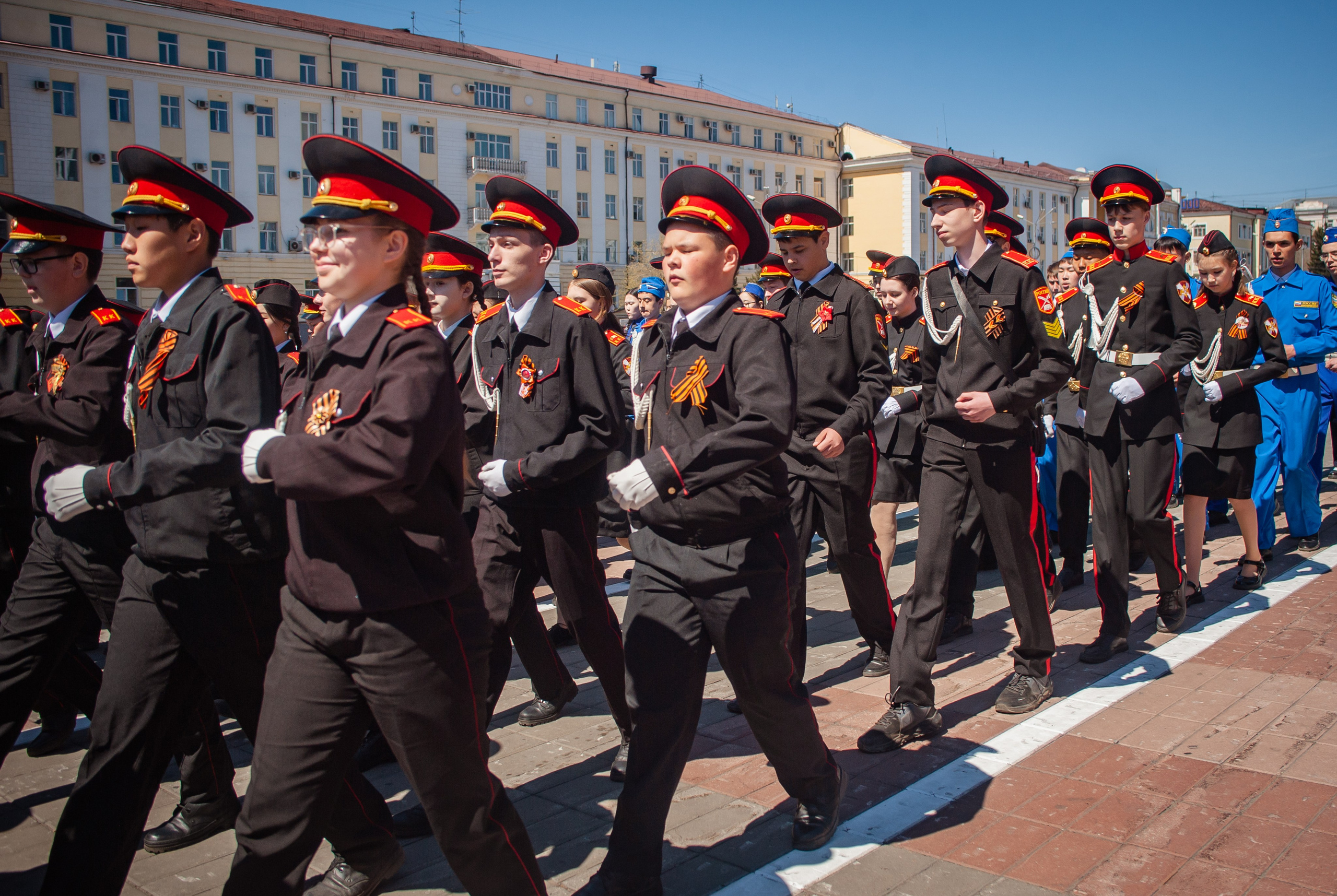 8 Мая. Парад ЮнАрмии. Андреева Александра фотограф в г. Улан-Удэ