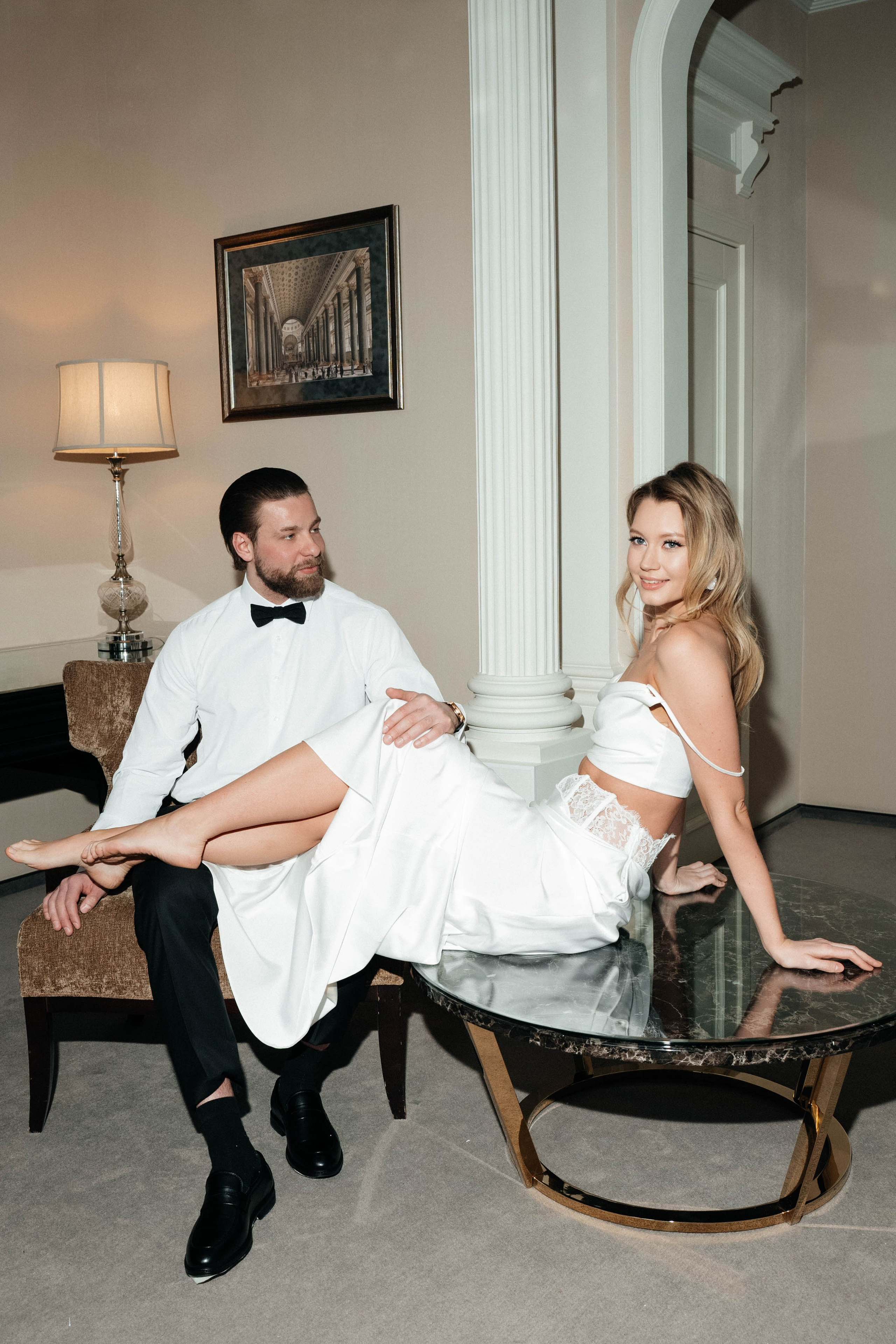 Алексей и Анастасия, творческая съемка в отеле Амбассадор. Свадебный фотограф Москва Александра Аверкова