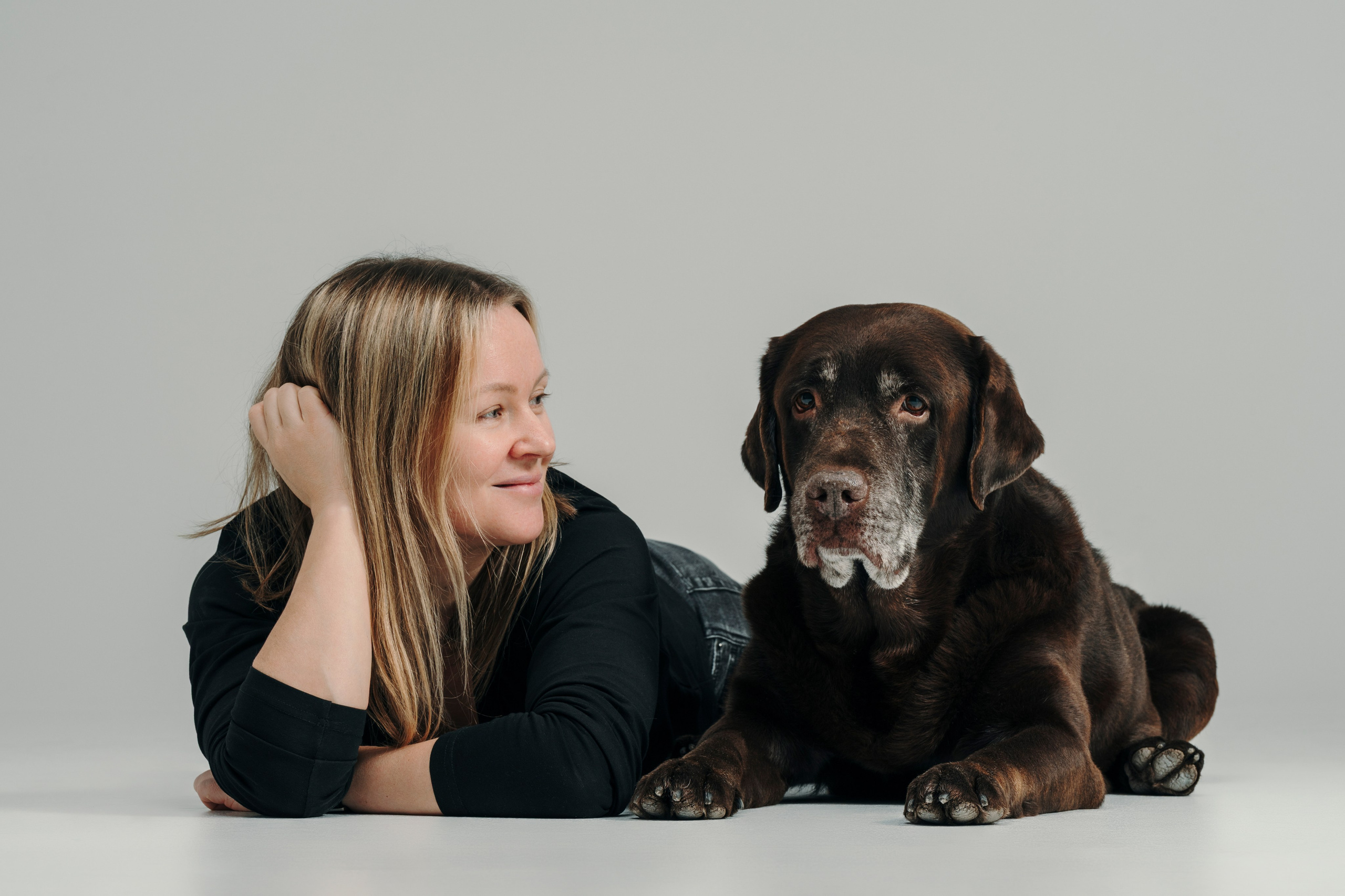 Оля и Шерлок. Семейный фотограф анималист Ананьева Мария — Москва