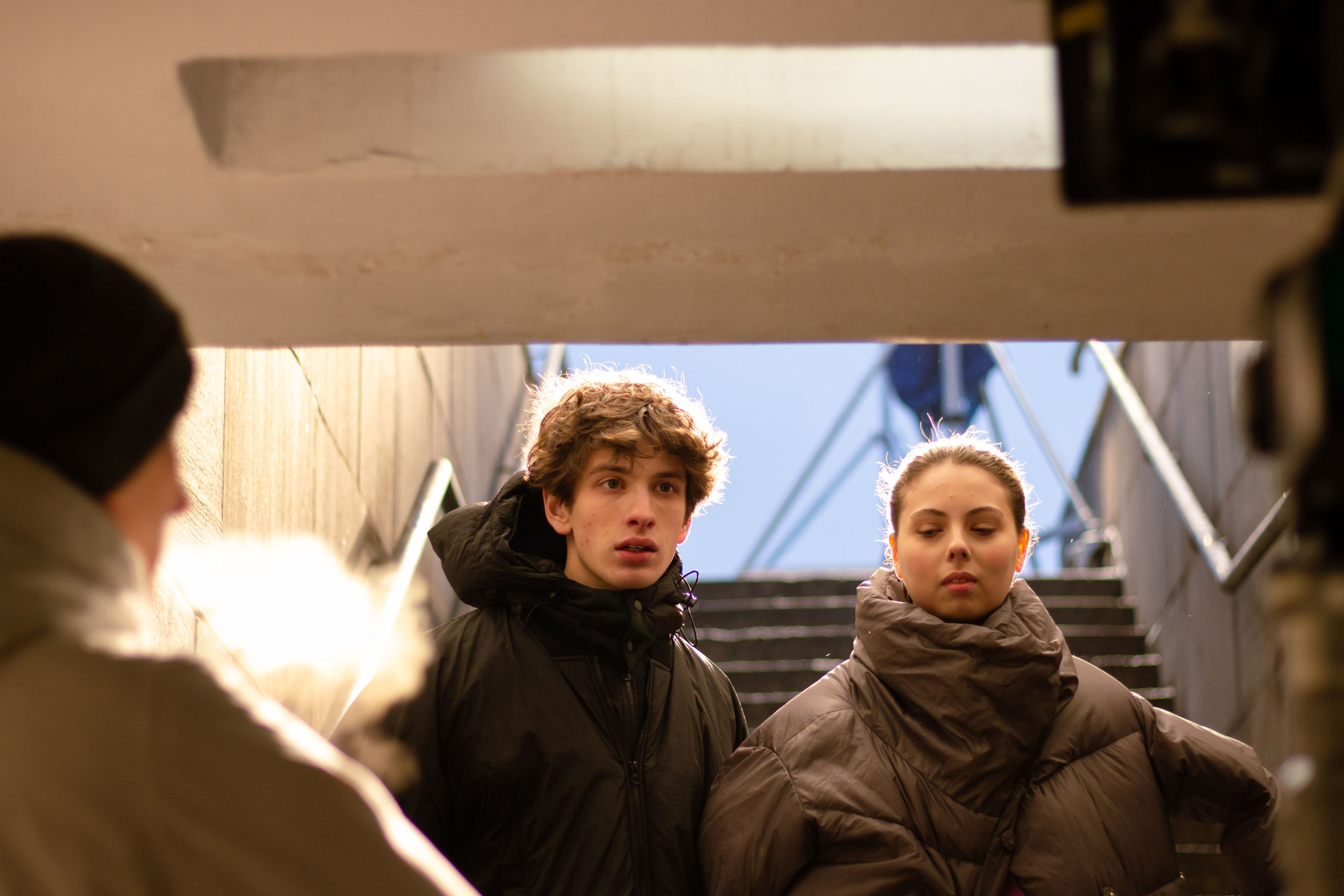 На съемках фильма «Ганди молчал по субботам». Юля Мурашова портретный и документальный фотограф