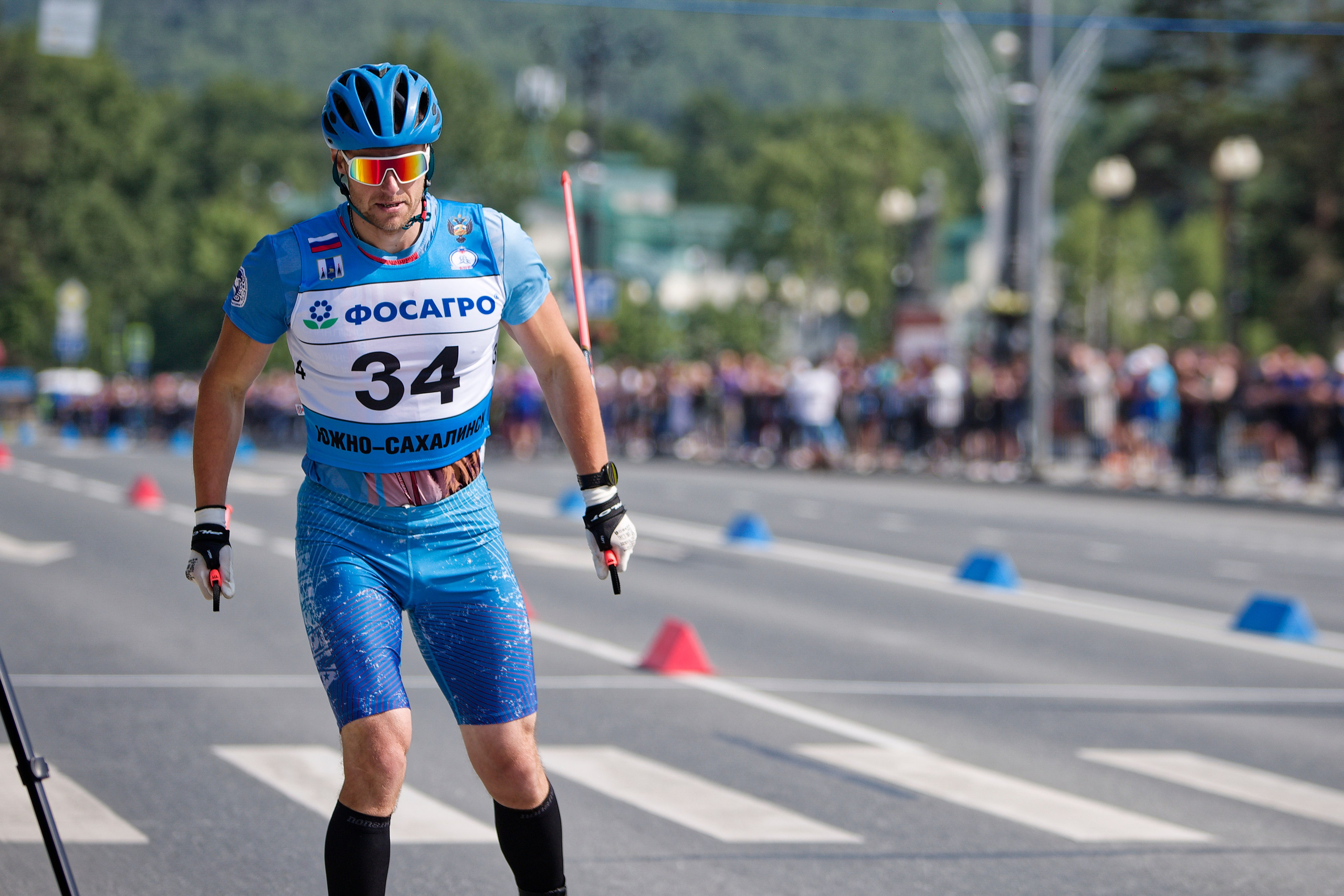 II этап Кубка России по лыжероллерам. Кутузов Евгений Фотограф в Южно-Сахалинске