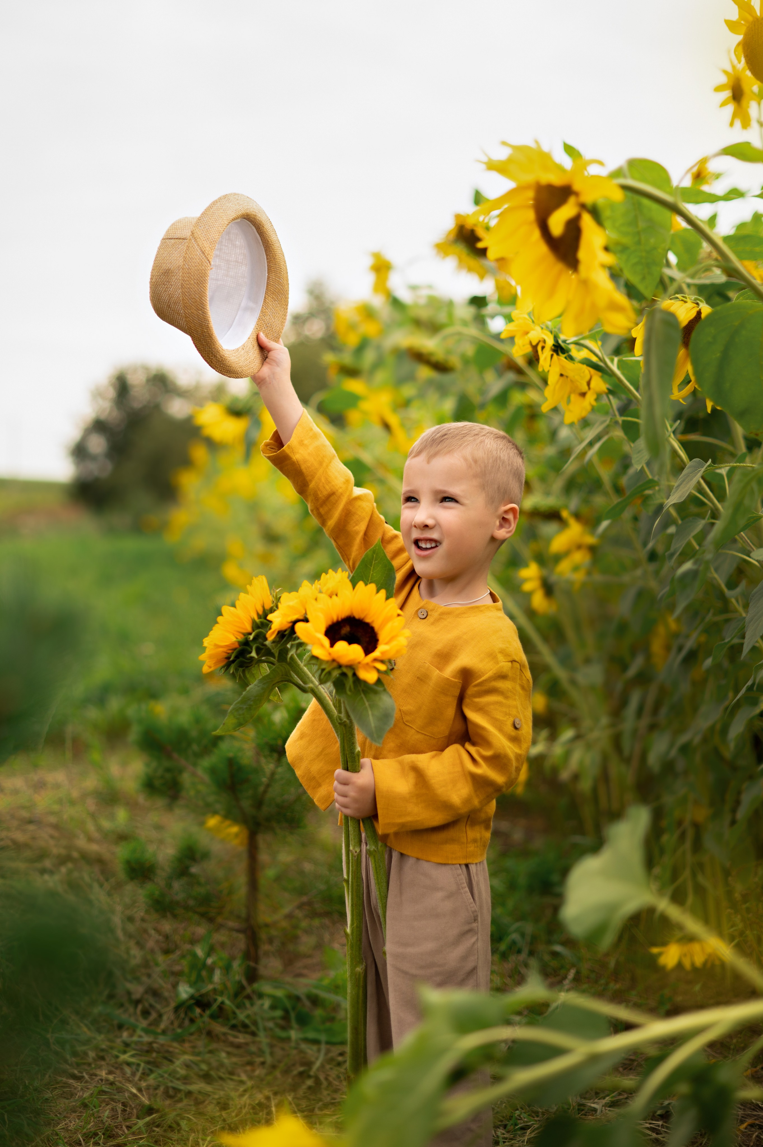 Подсолнухи. Детский и семейный фотограф г. Москва Оксана Катаджи