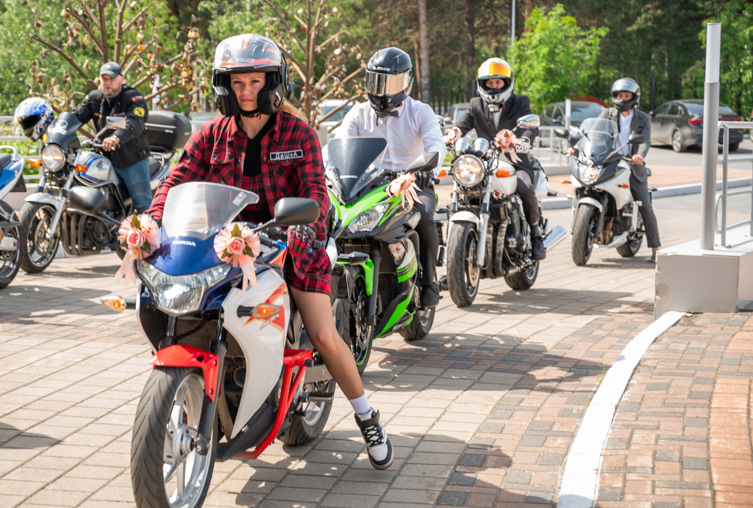 Мотосвадьба Евгения и Алены. Свадебный фотограф в Сургуте Любовь Гуляева