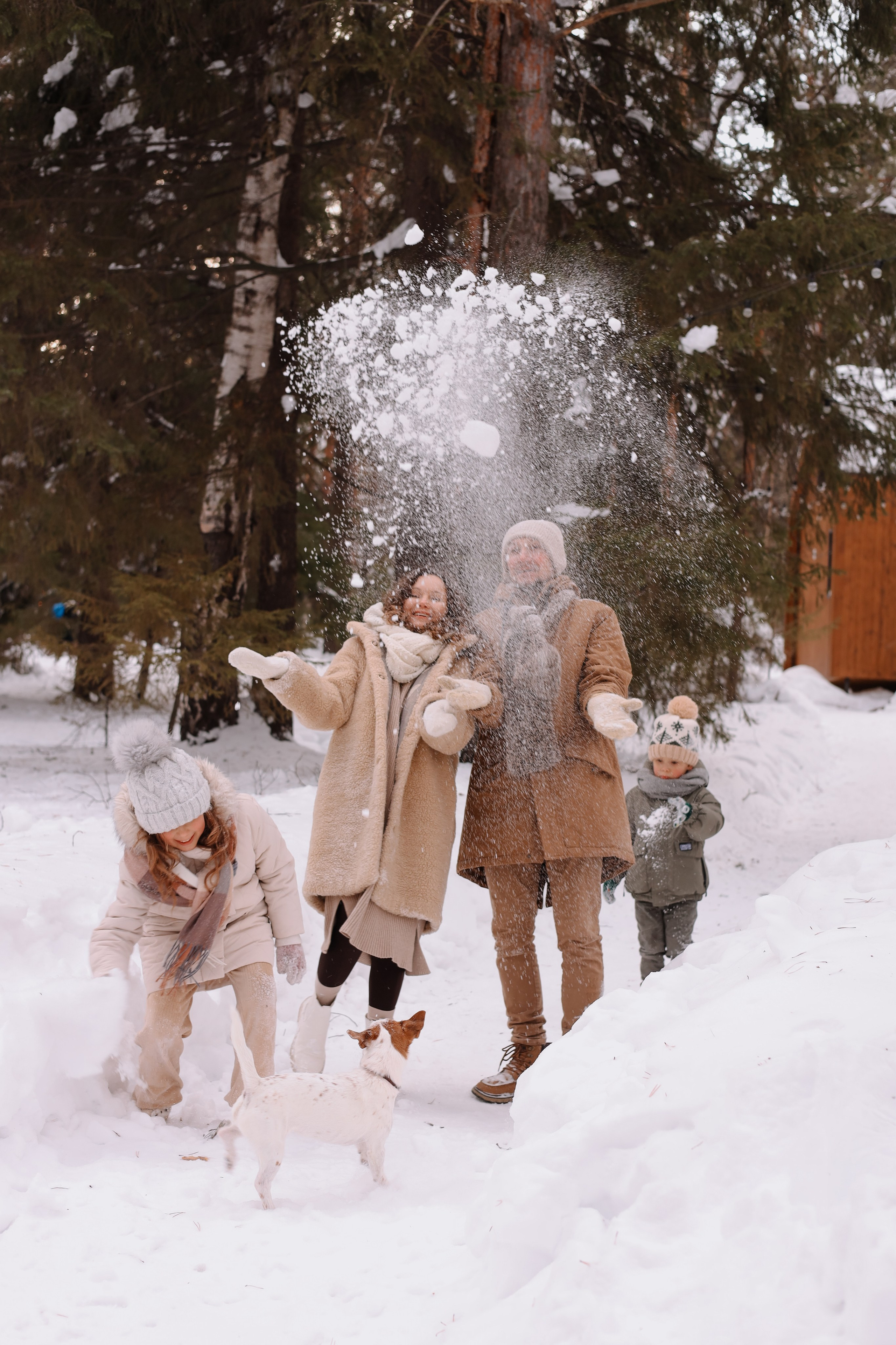Семья, домик, зима. Marina Shakirova Photography