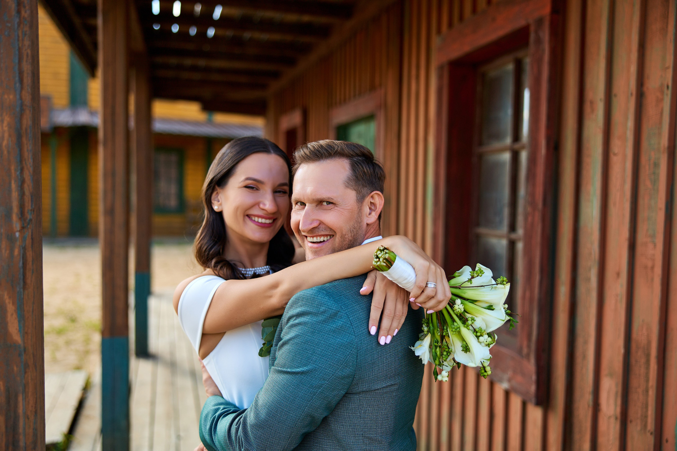 Свадебная фотосессия в Кинопарке Москино. Свадебный фотограф Сергей Колбинский