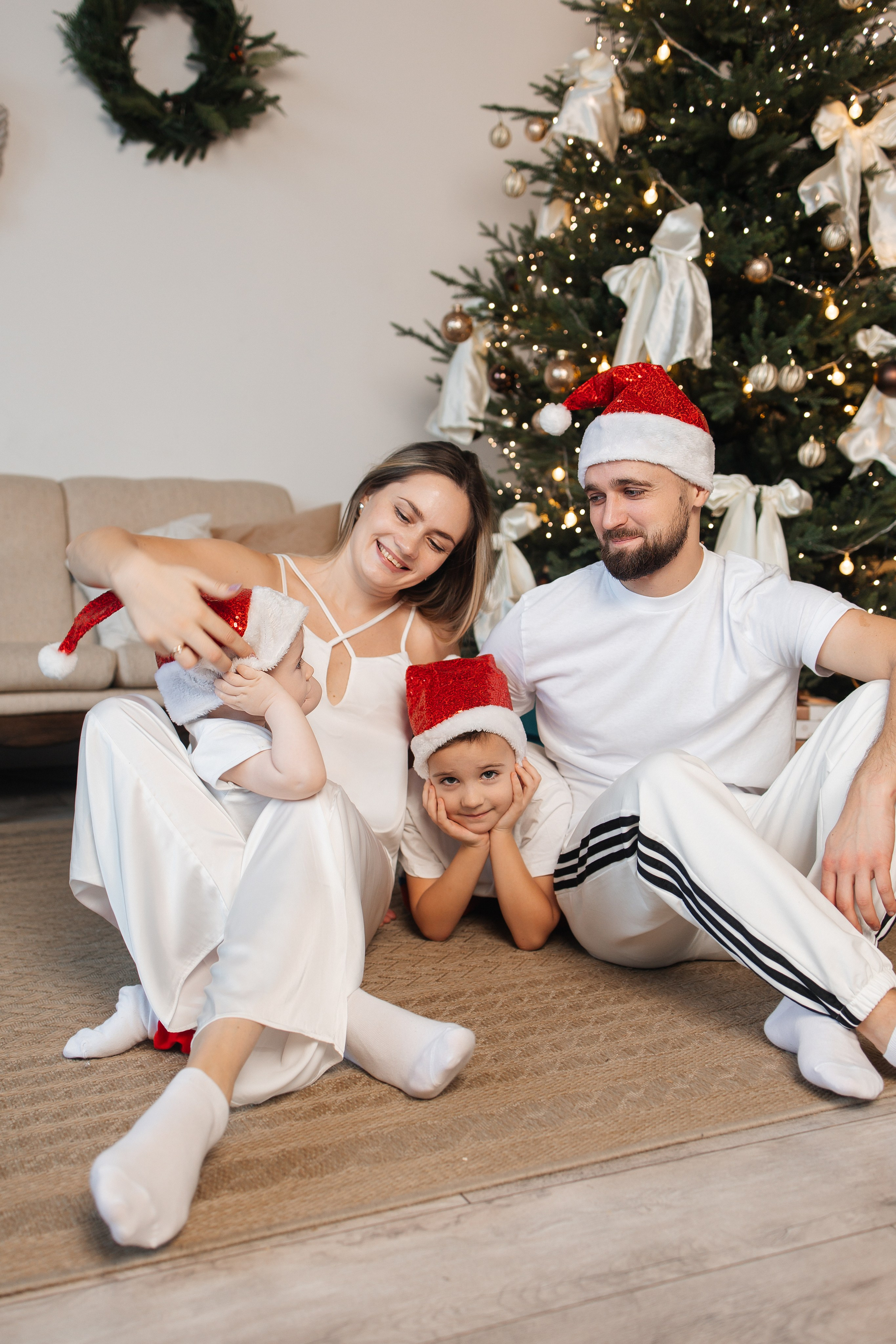 Семейная новогодняя фотосессия