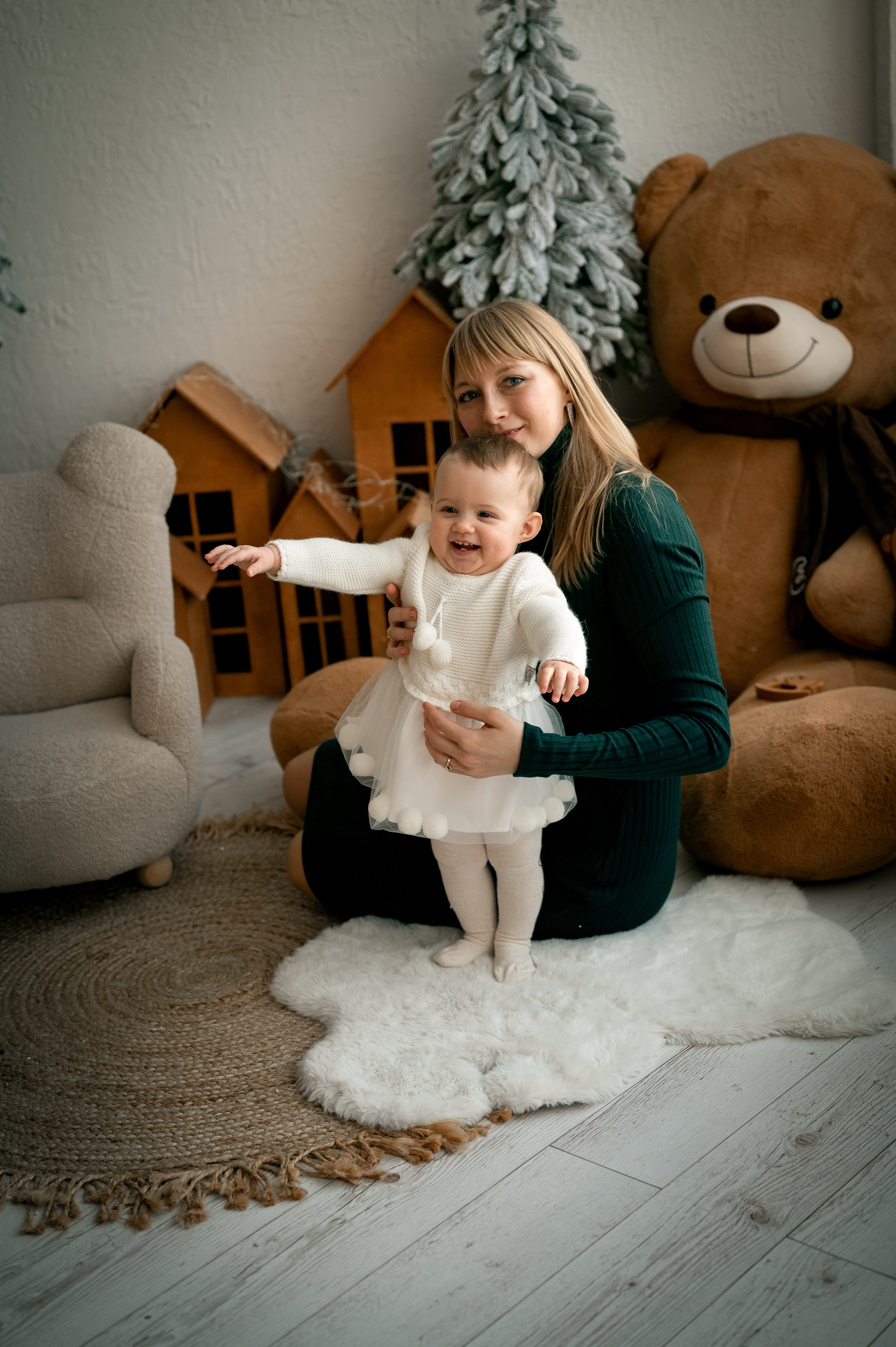 Новый год в студии. Фотограф новорождённых, семейный, школьный в городе Калуге Евгения