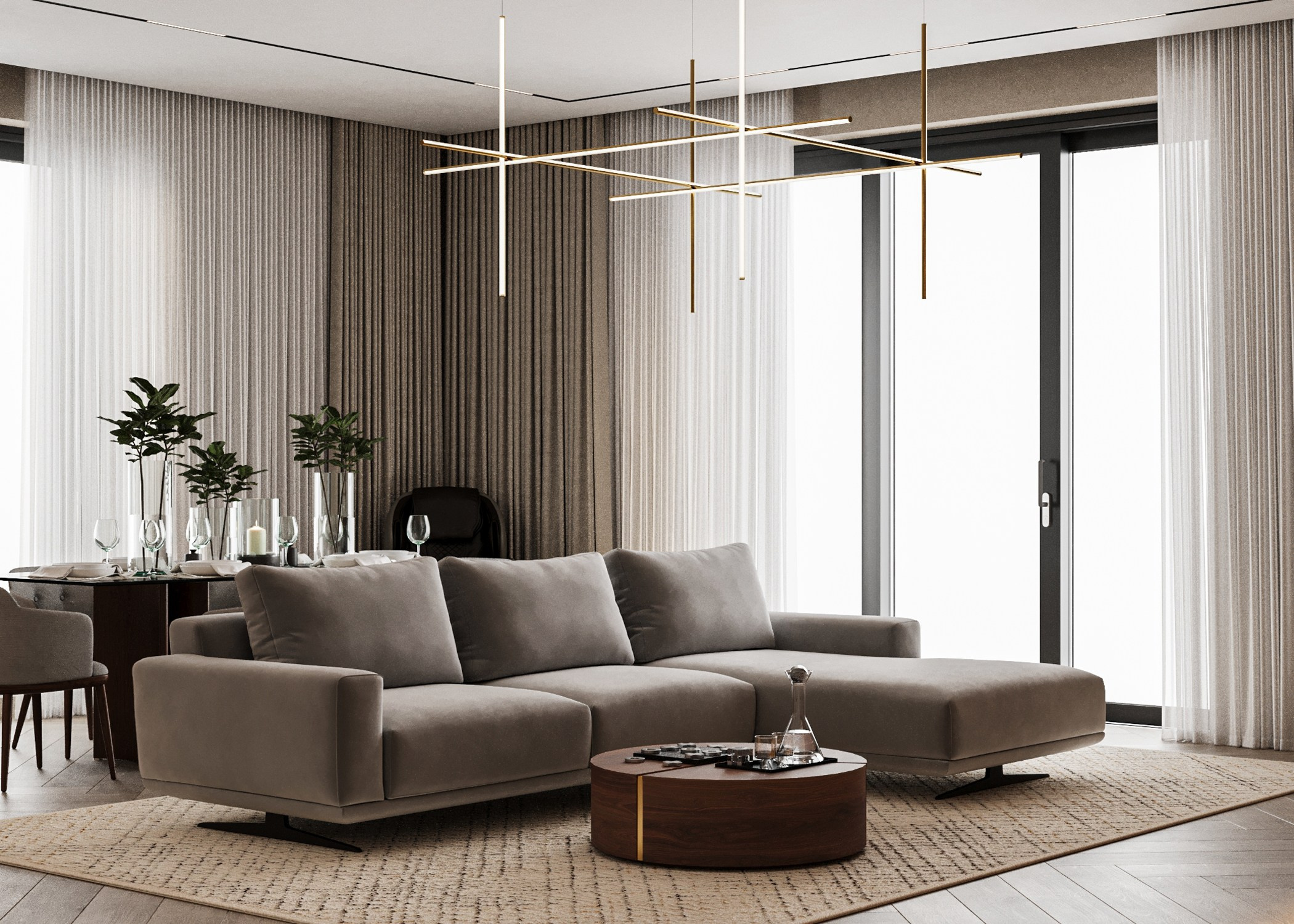 Дизайн загородного дома, Симферопольский р-н, Мирное — 170 м², 2024. Расим Селяметов — дизайн интерьера в Крыму