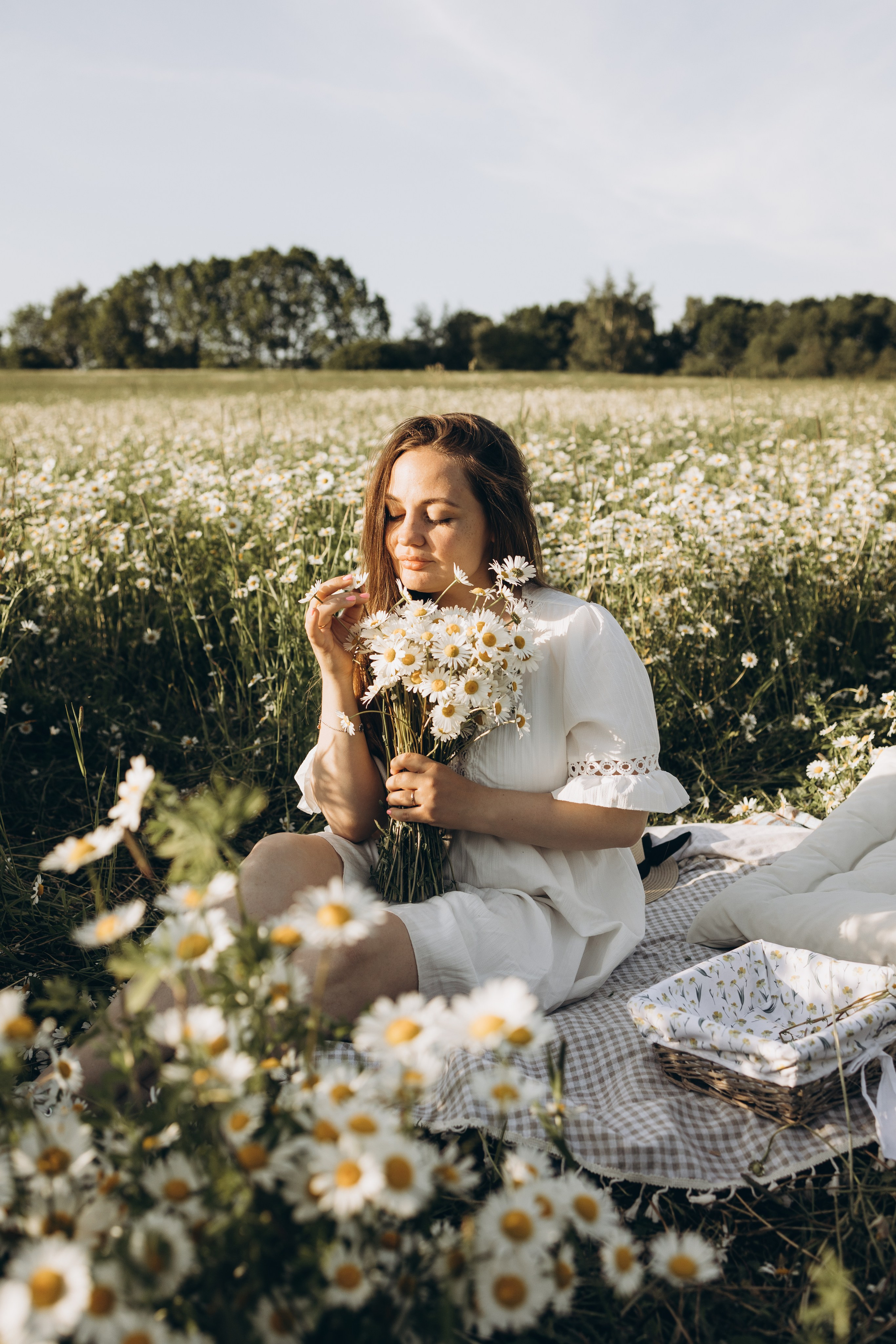 Маша и ромашки. Семейный фотограф в Москве Виктория Ястребинская