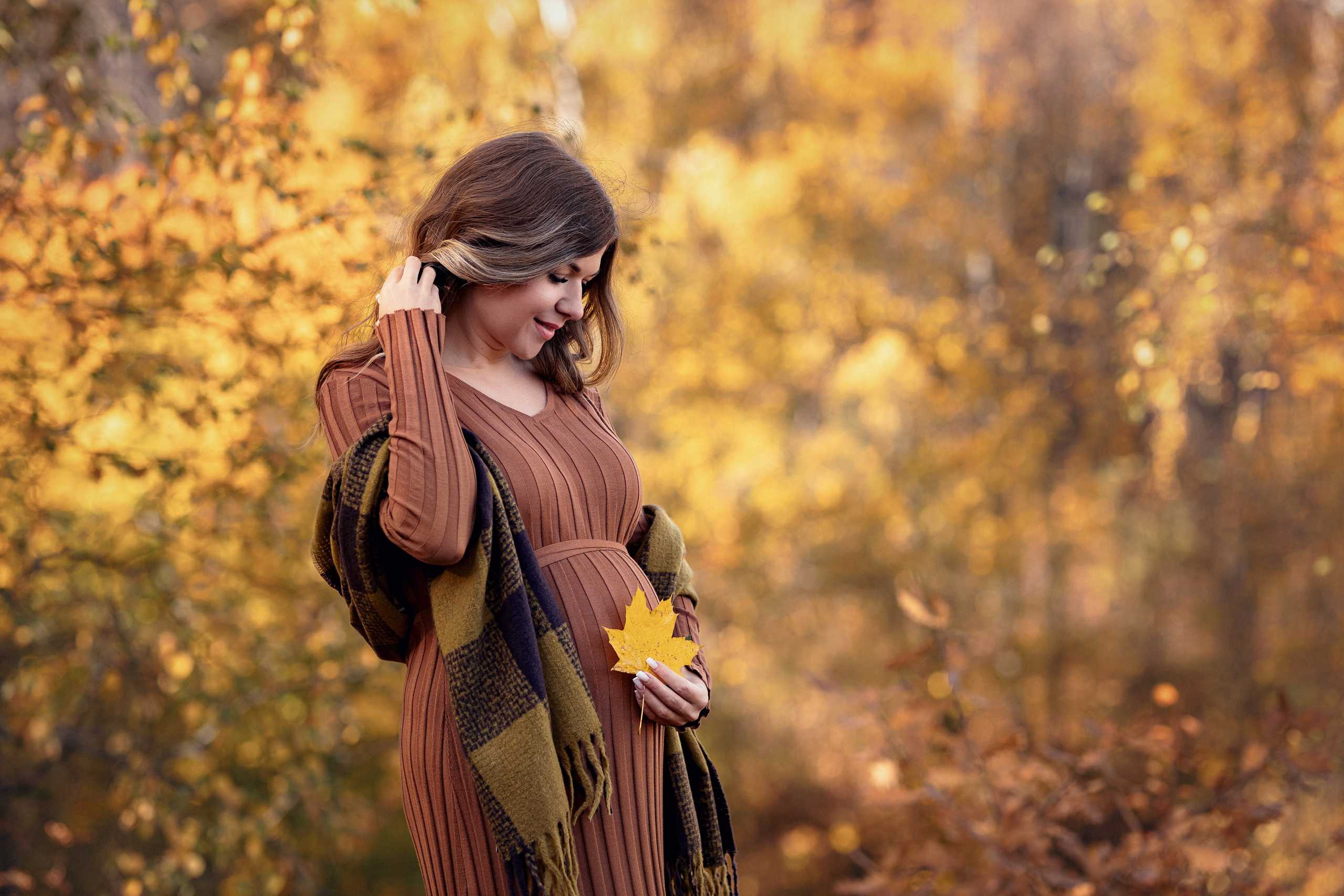 Осенняя фотосессия в ожидании малыша. Трубинова Екатерина | Семейный фотограф | Москва