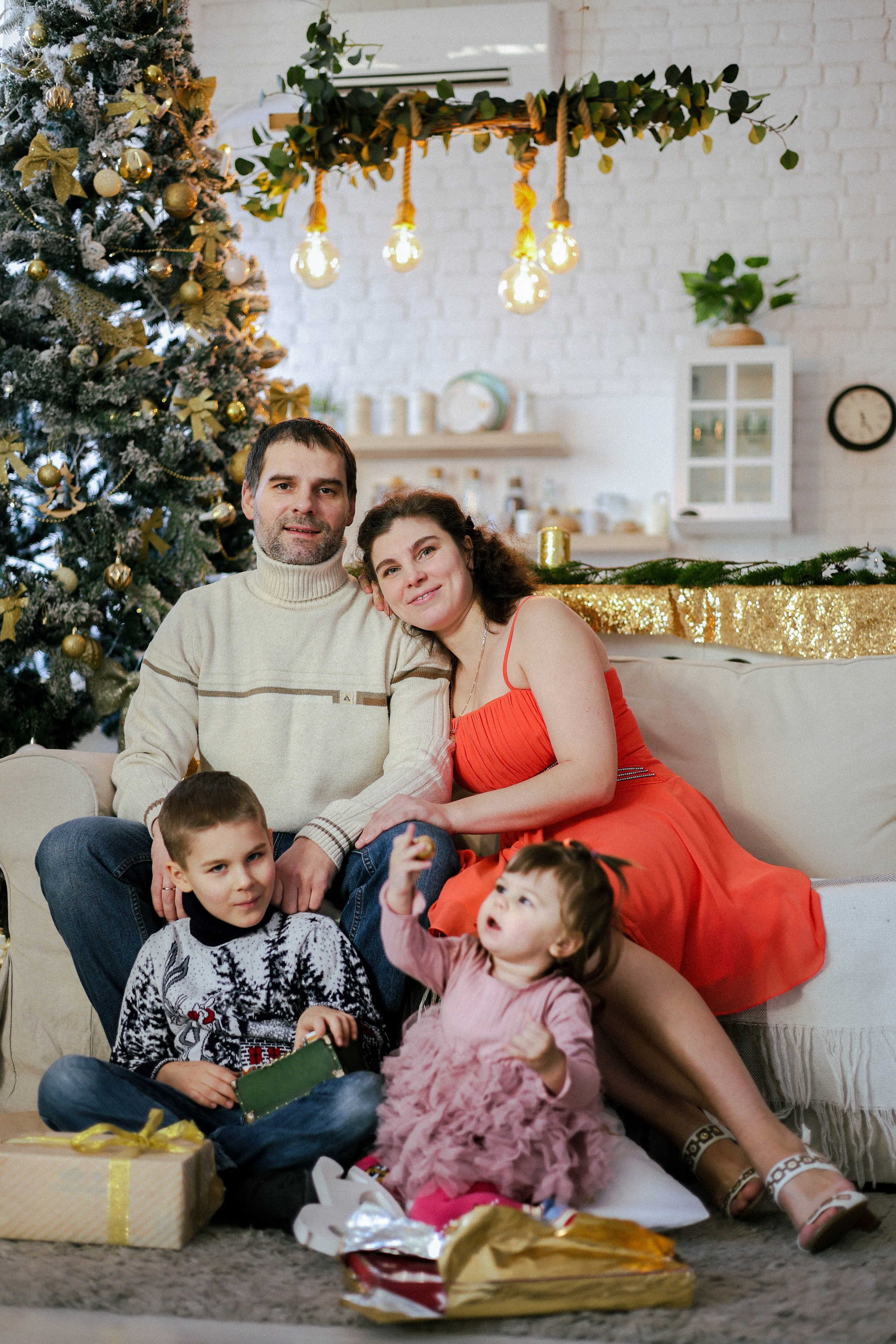 Новогодняя история «Нелля и ее семья». Фотограф в Москве Анастасия Калинина