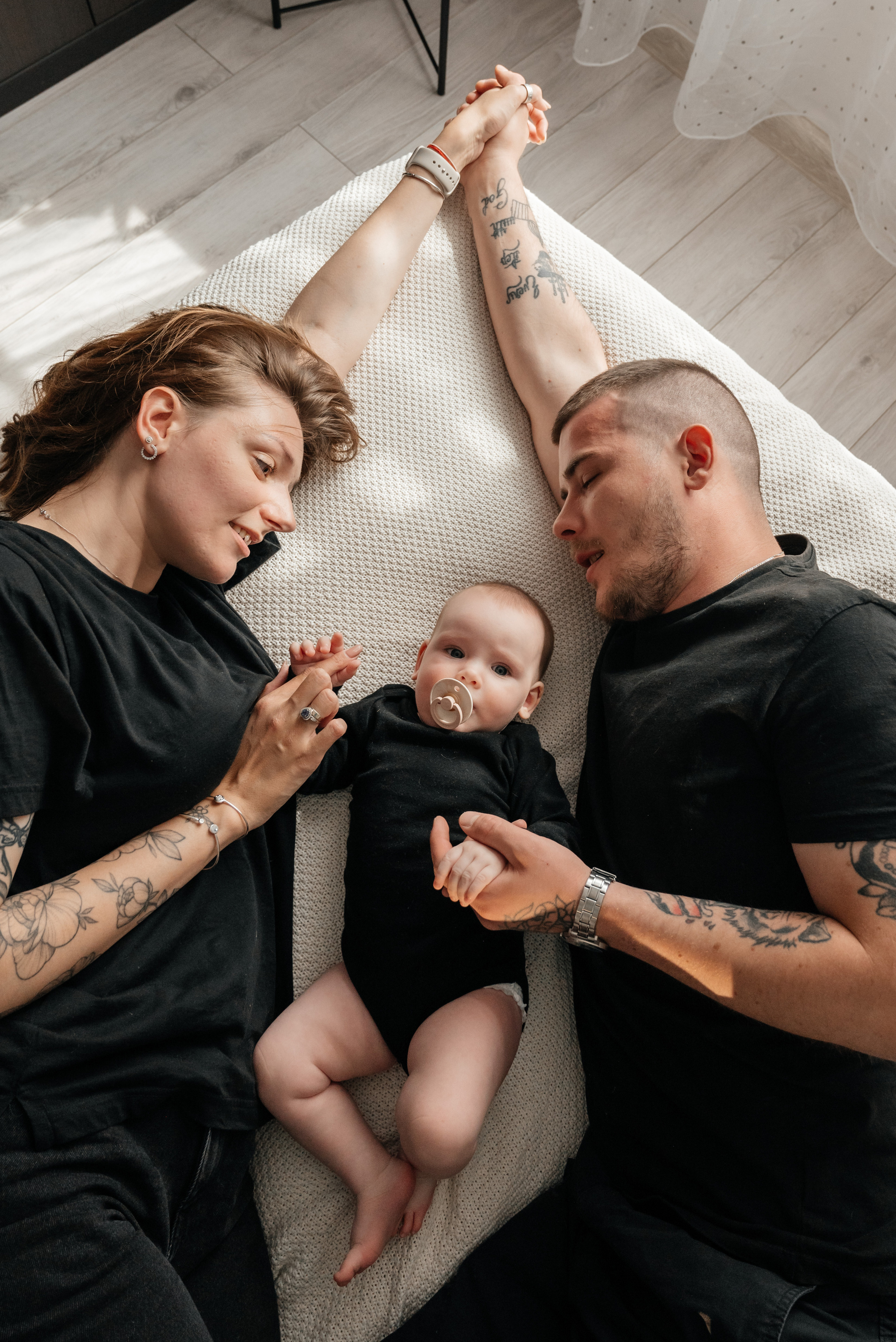 Анастасия, Андрей и малышка Алина. Свадебный и семейный фотограф Юлия Чернобай | Подольск, Москва, Московская область