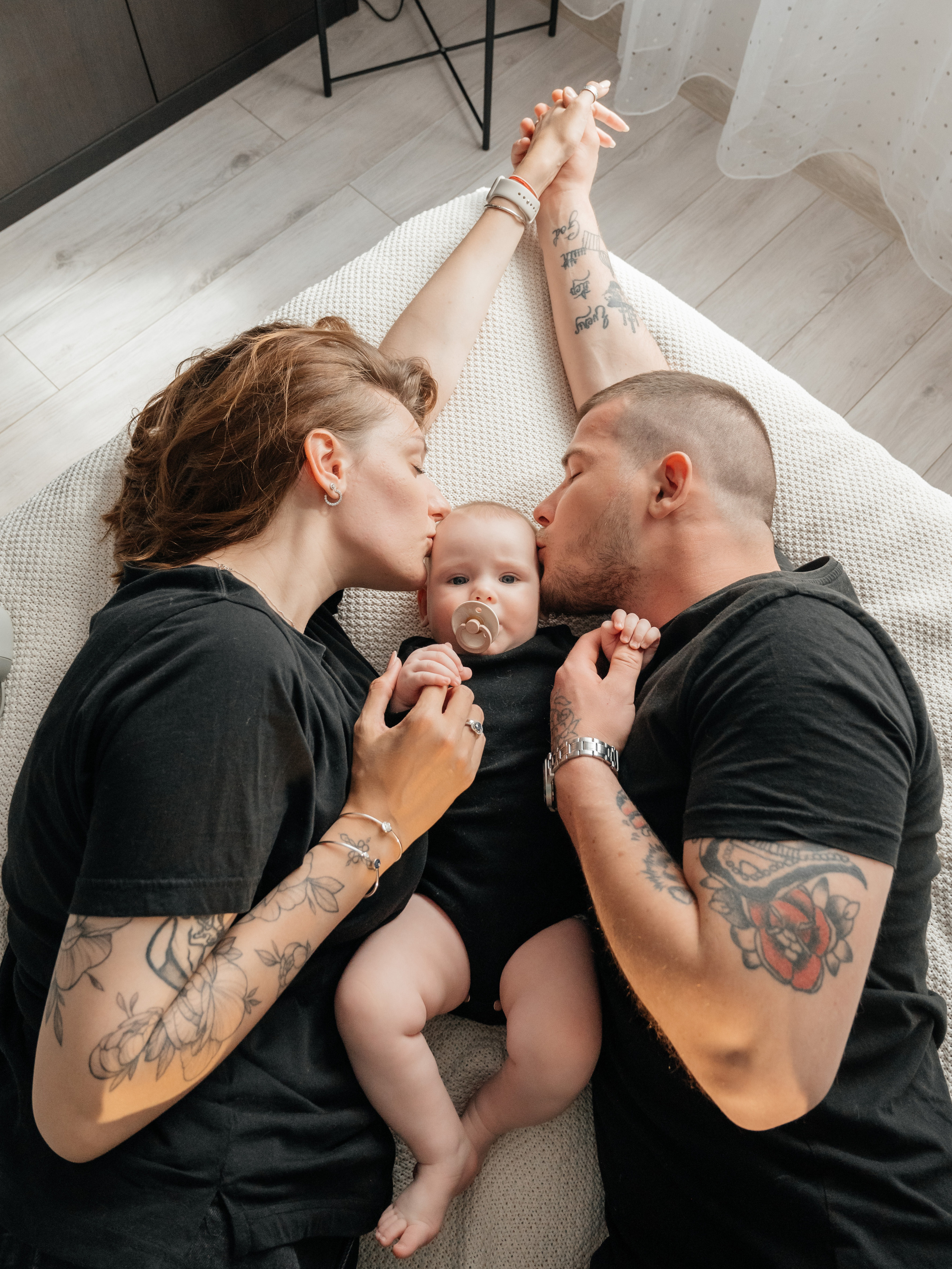 Анастасия, Андрей и малышка Алина. Свадебный и семейный фотограф Юлия Чернобай | Подольск, Москва, Московская область