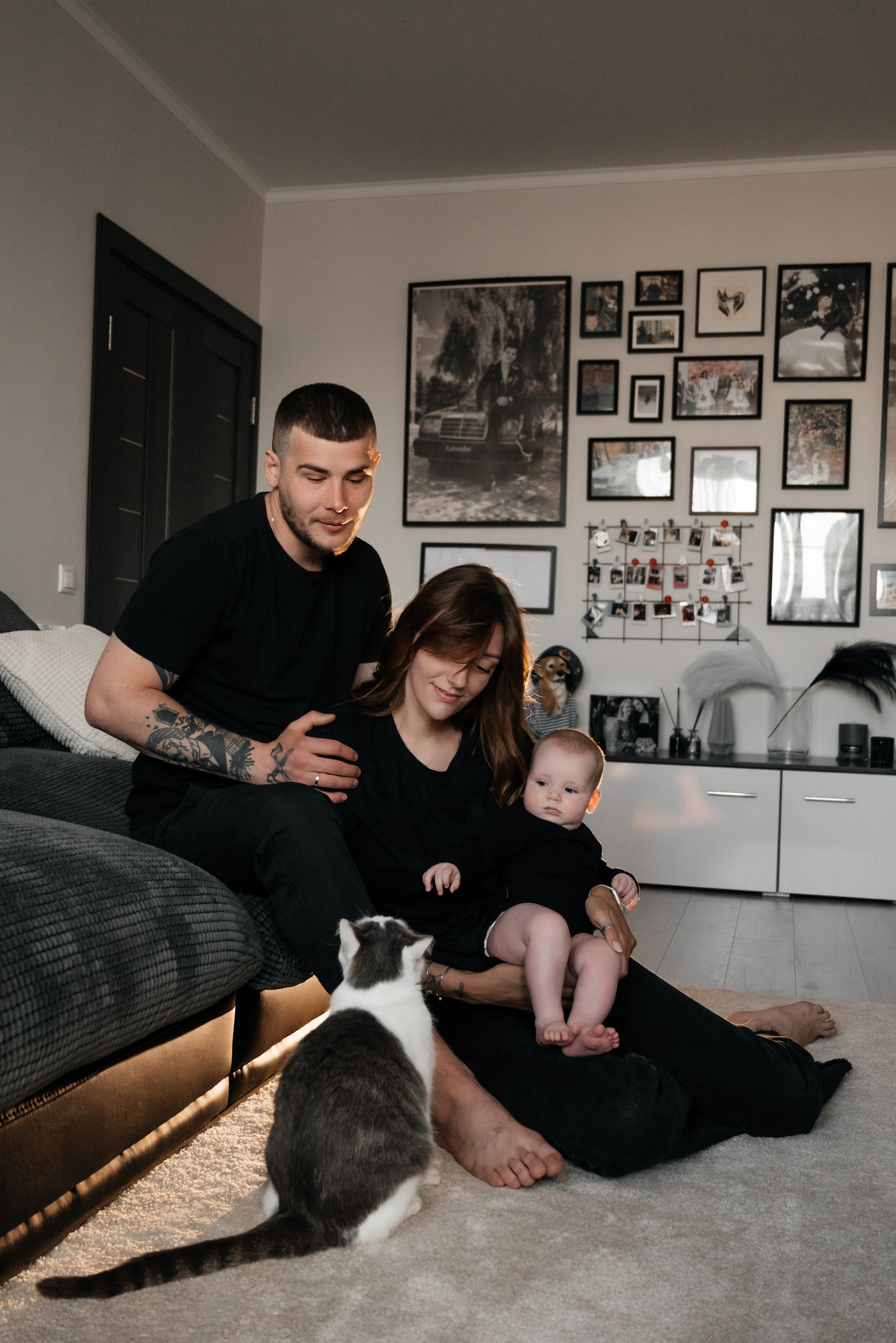 Анастасия, Андрей и малышка Алина. Свадебный и семейный фотограф Юлия Чернобай | Подольск, Москва, Московская область