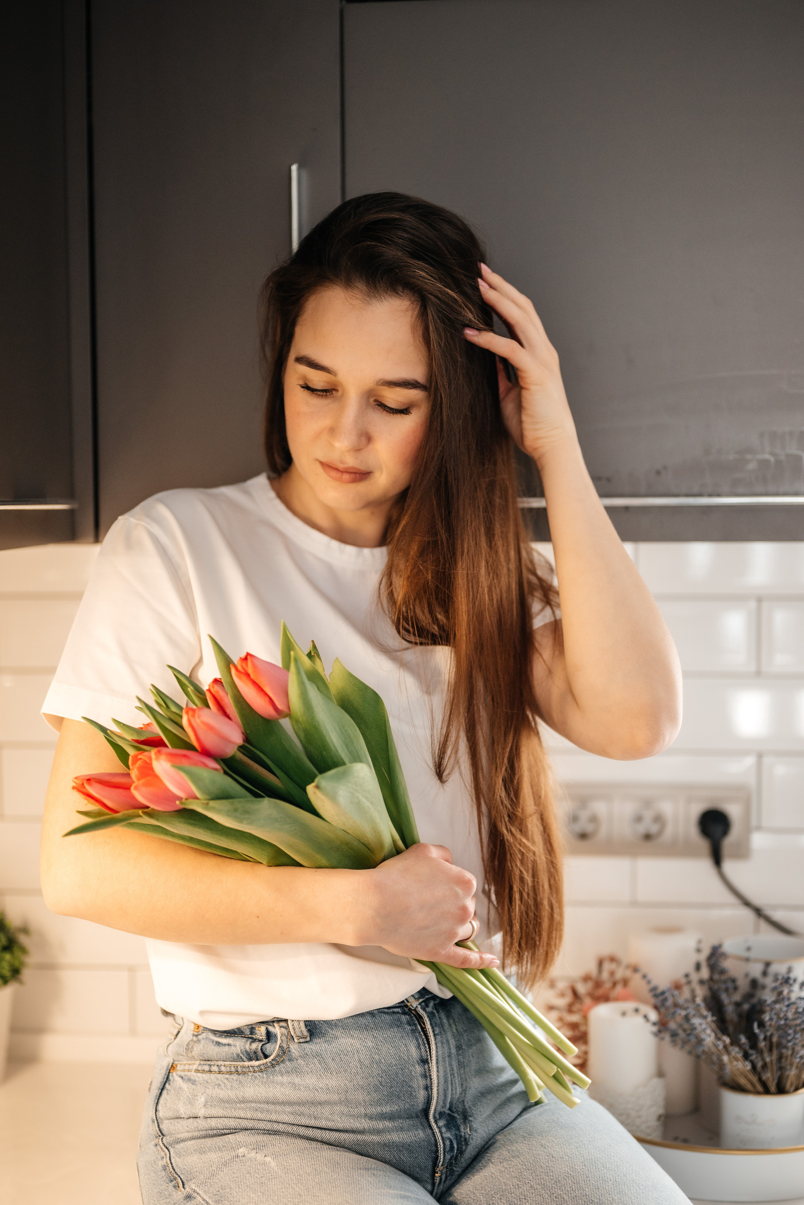 Домашняя фотосессия для Екатерины. Свадебный и семейный фотограф Юлия Чернобай | Подольск, Москва, Московская область