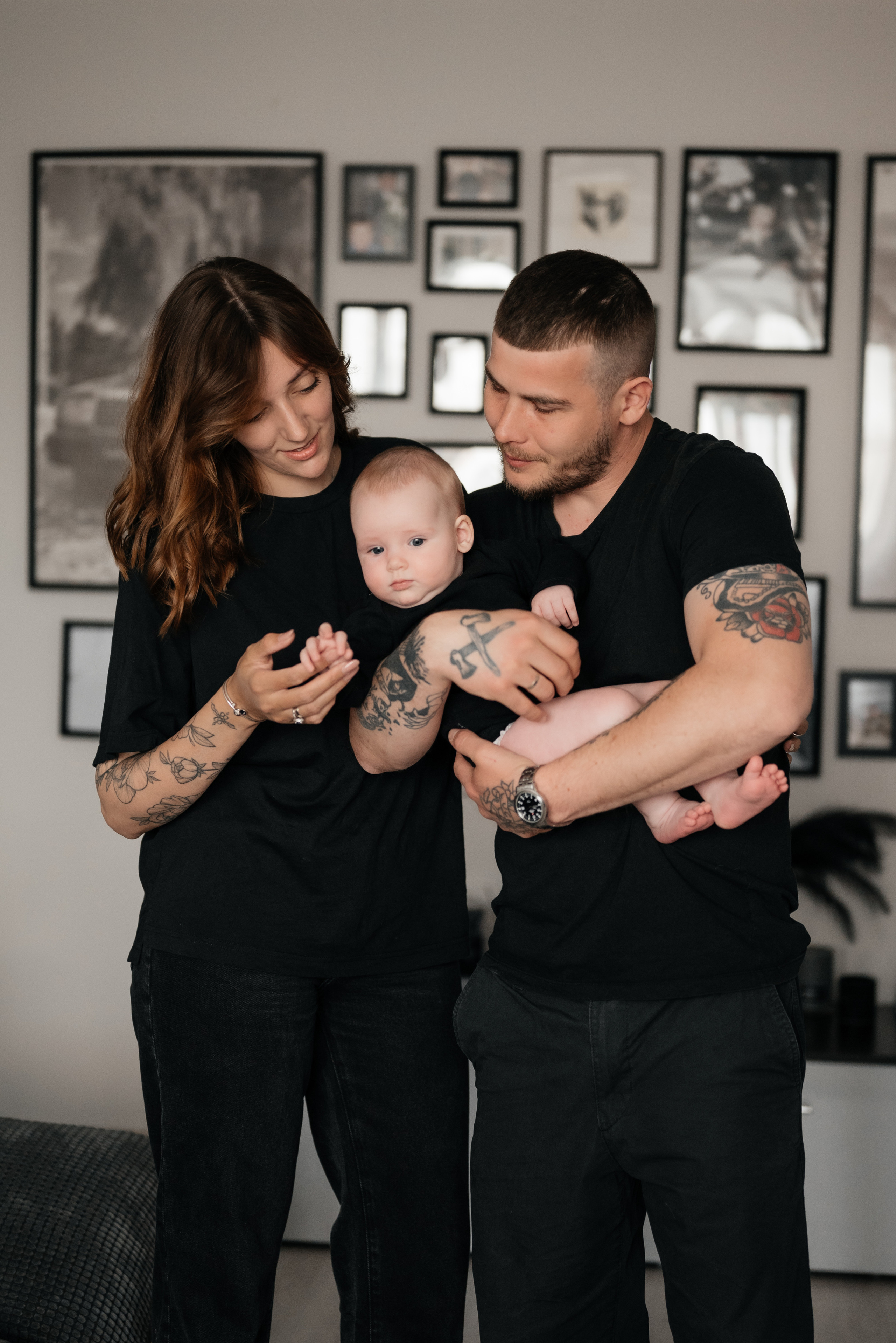 Анастасия, Андрей и малышка Алина. Свадебный и семейный фотограф Юлия Чернобай | Подольск, Москва, Московская область