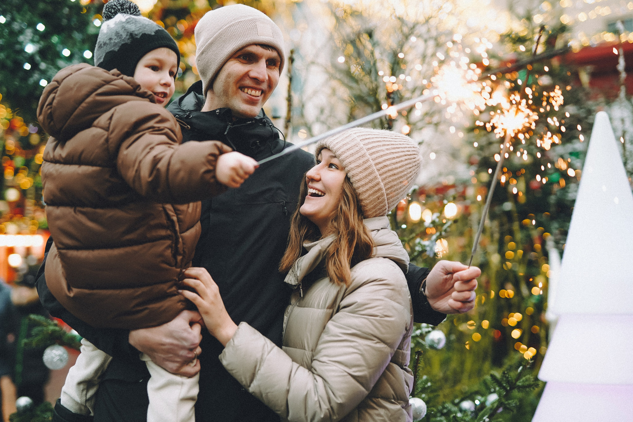 Прогулка по новогодней Москве для Юли, Жени и Вани. Фотограф Наталья Колганова