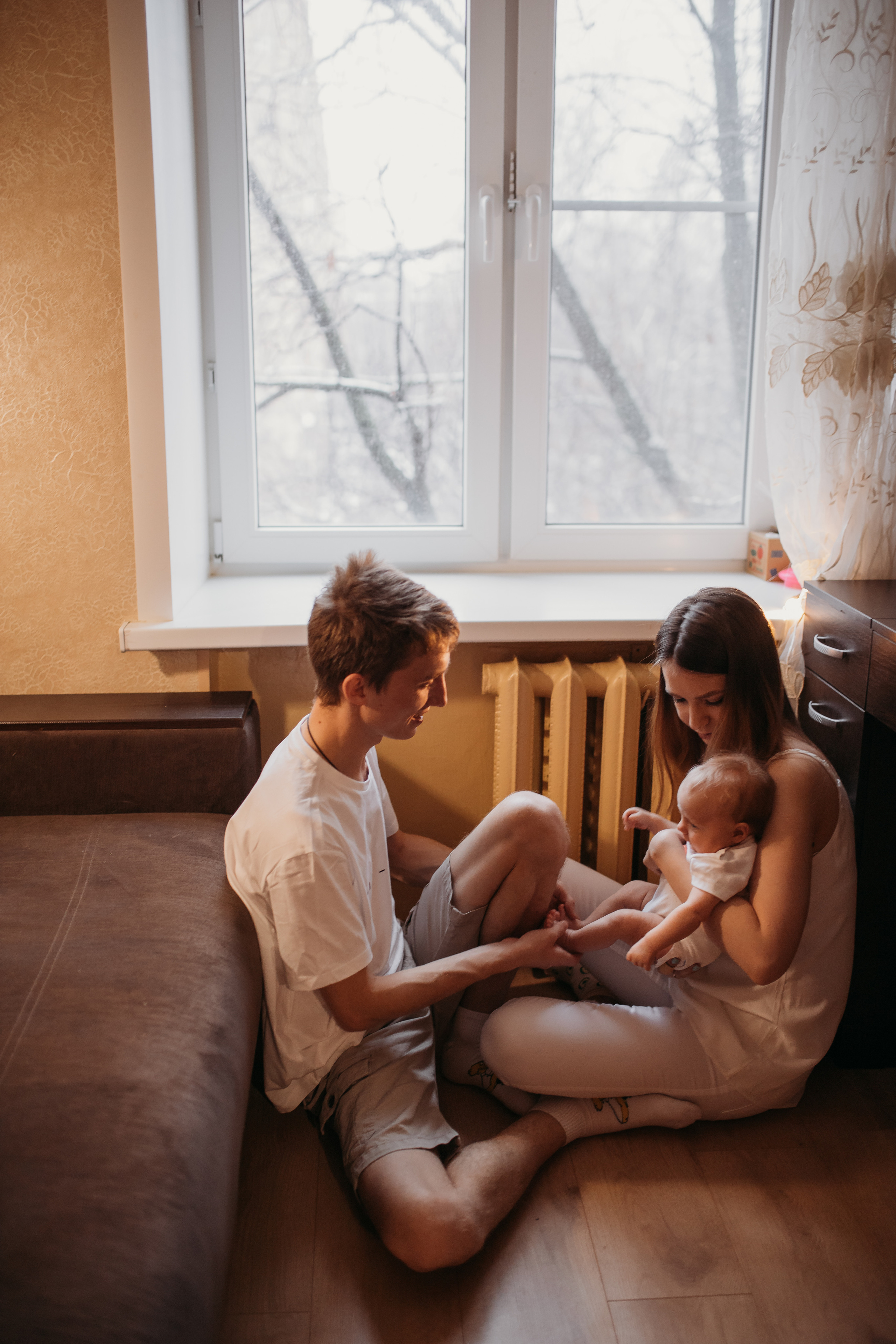 Даша с семьей. Семейный и домашний фотограф в Москве и МО Королева Валерия