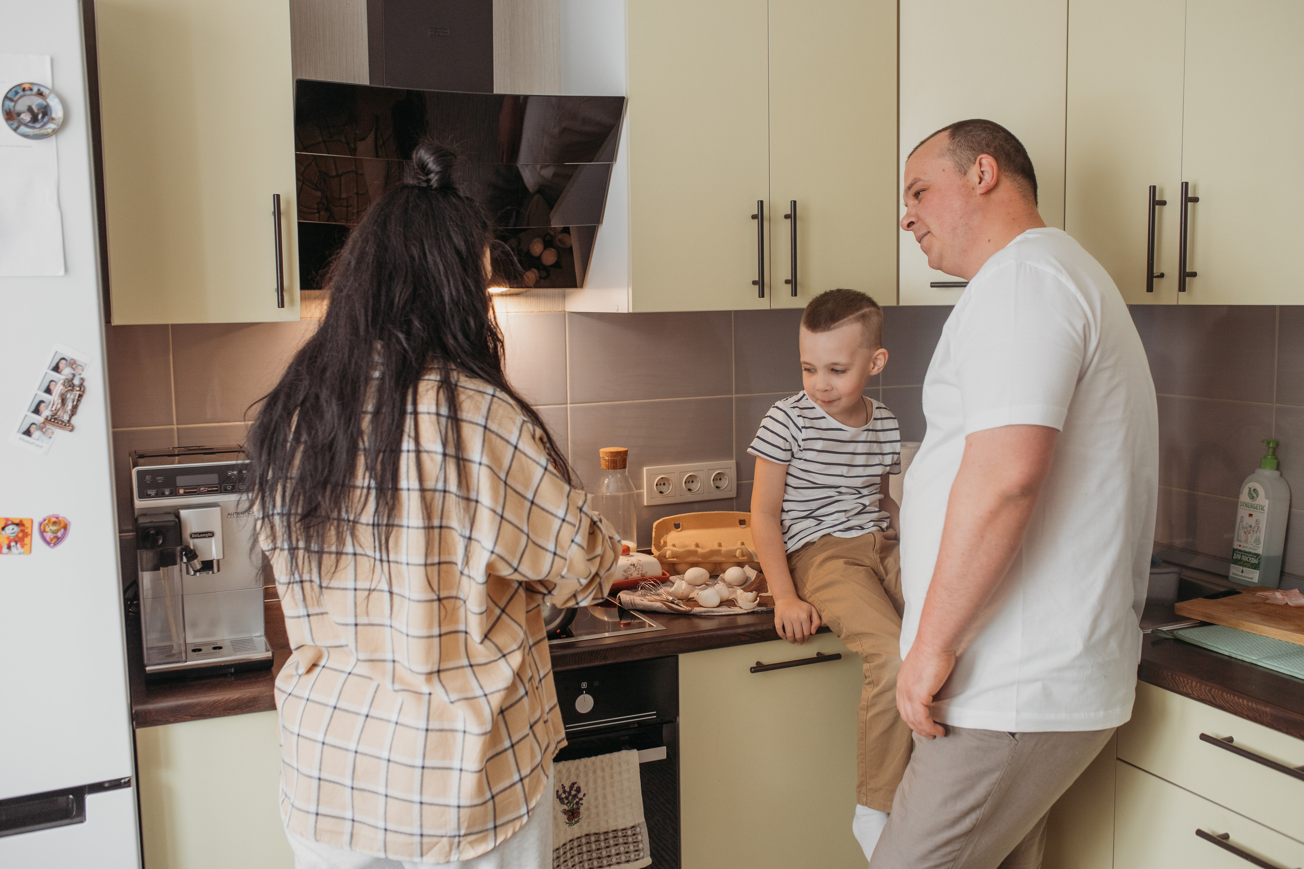 Семейный завтрак. Семейный и домашний фотограф в Москве и МО Королева Валерия