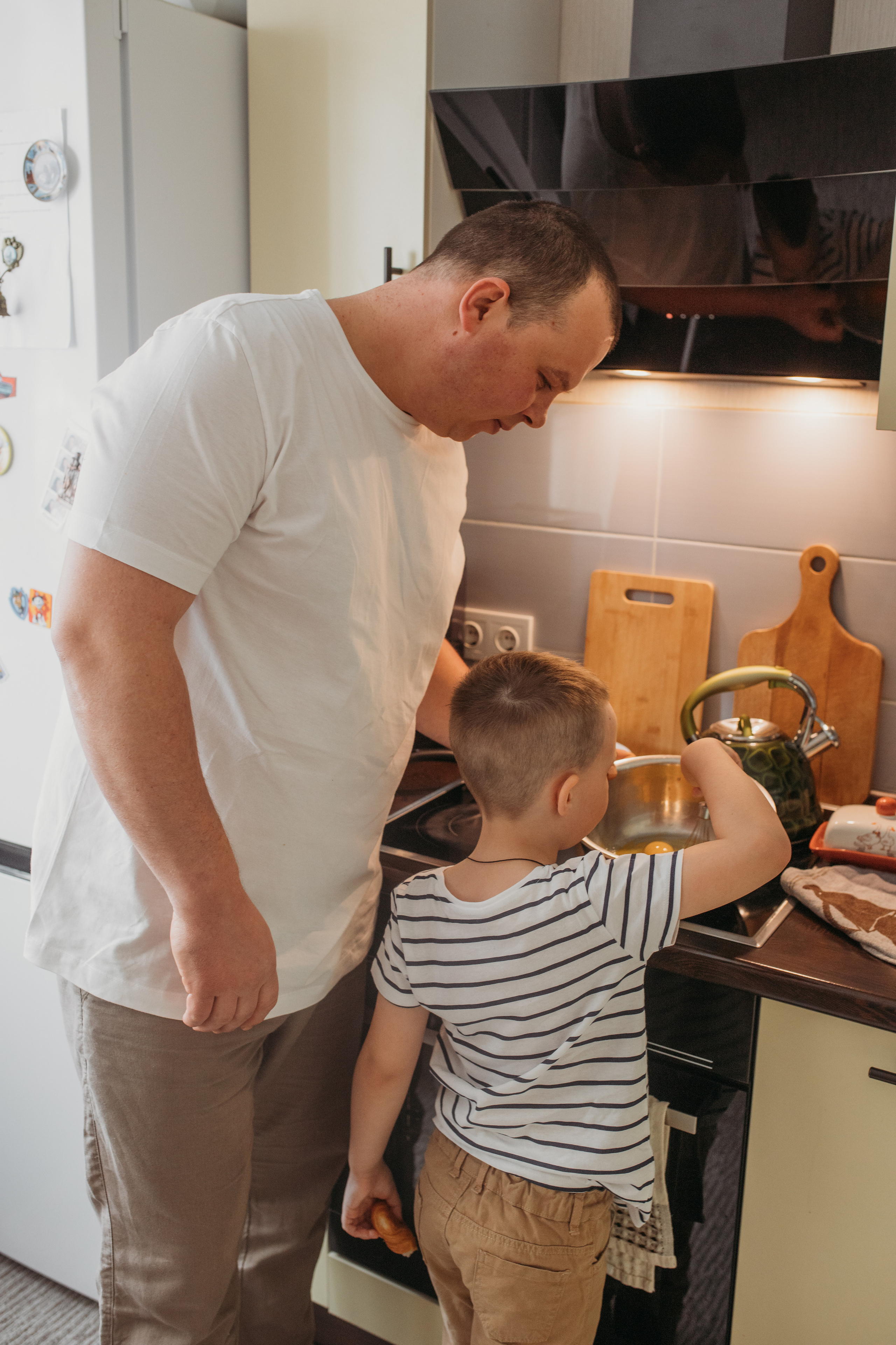 Семейный завтрак. Семейный и домашний фотограф в Москве и МО Королева Валерия