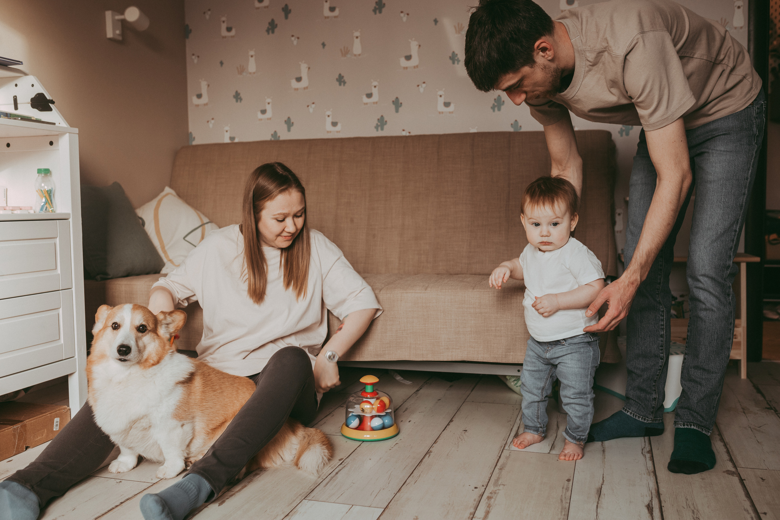 Первый год. Семейный и домашний фотограф в Москве и МО Королева Валерия