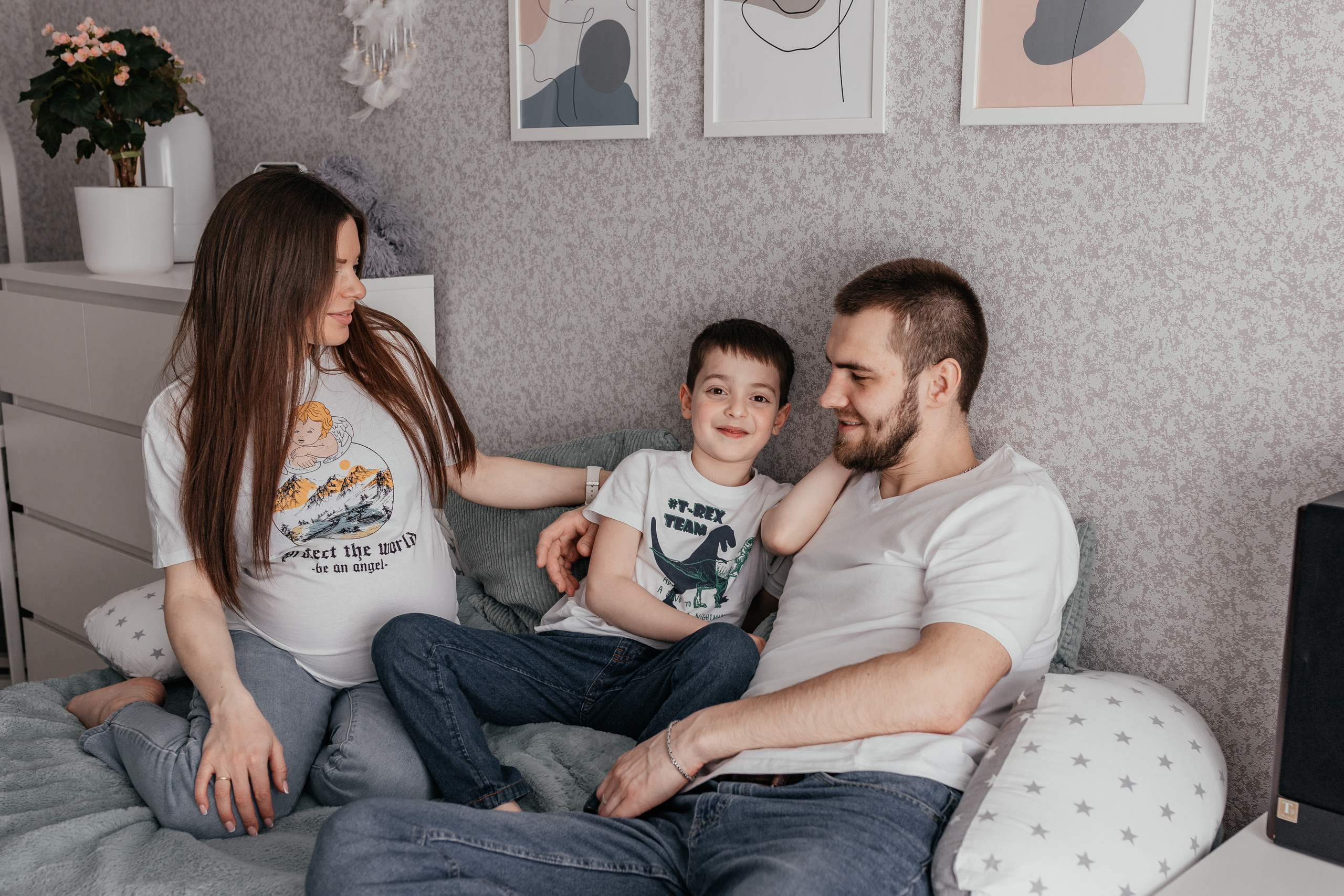 Саша с семьей. Семейный и домашний фотограф в Москве и МО Королева Валерия