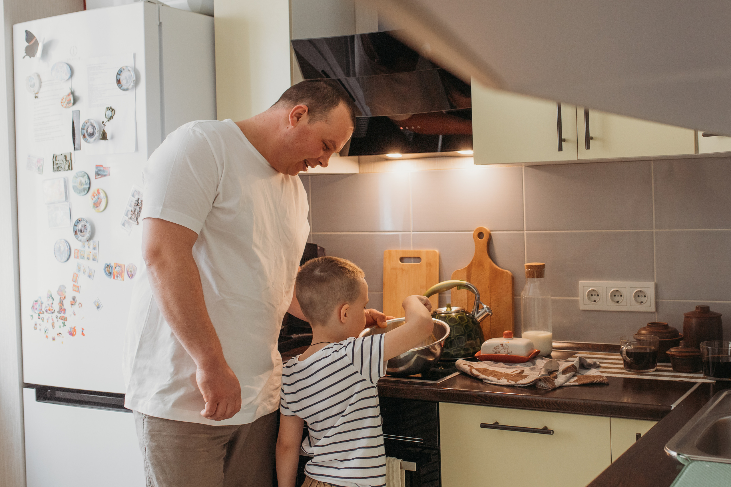 Семейный завтрак. Семейный и домашний фотограф в Москве и МО Королева Валерия