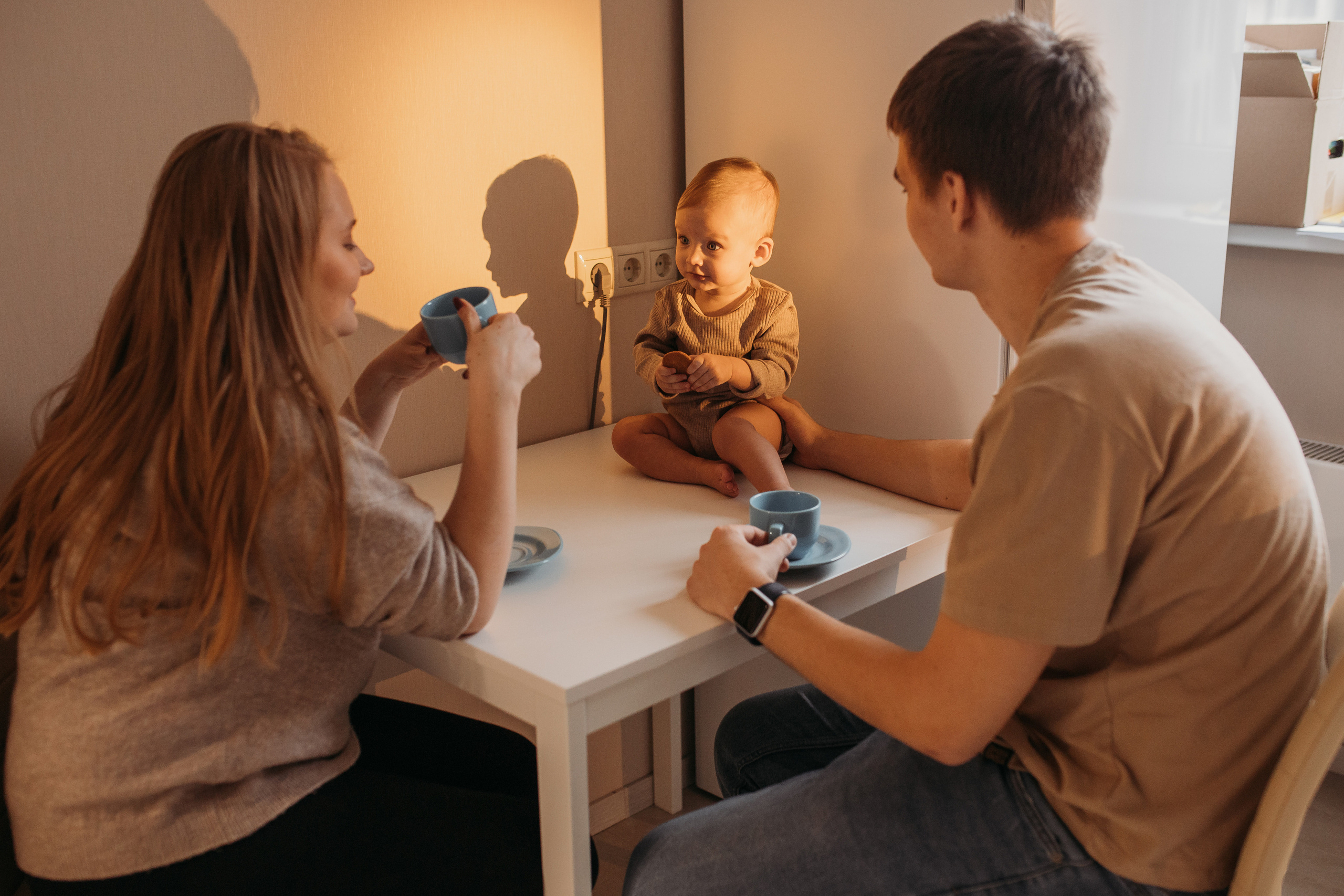 Дарья с семьей. Семейный и домашний фотограф в Москве и МО Королева Валерия