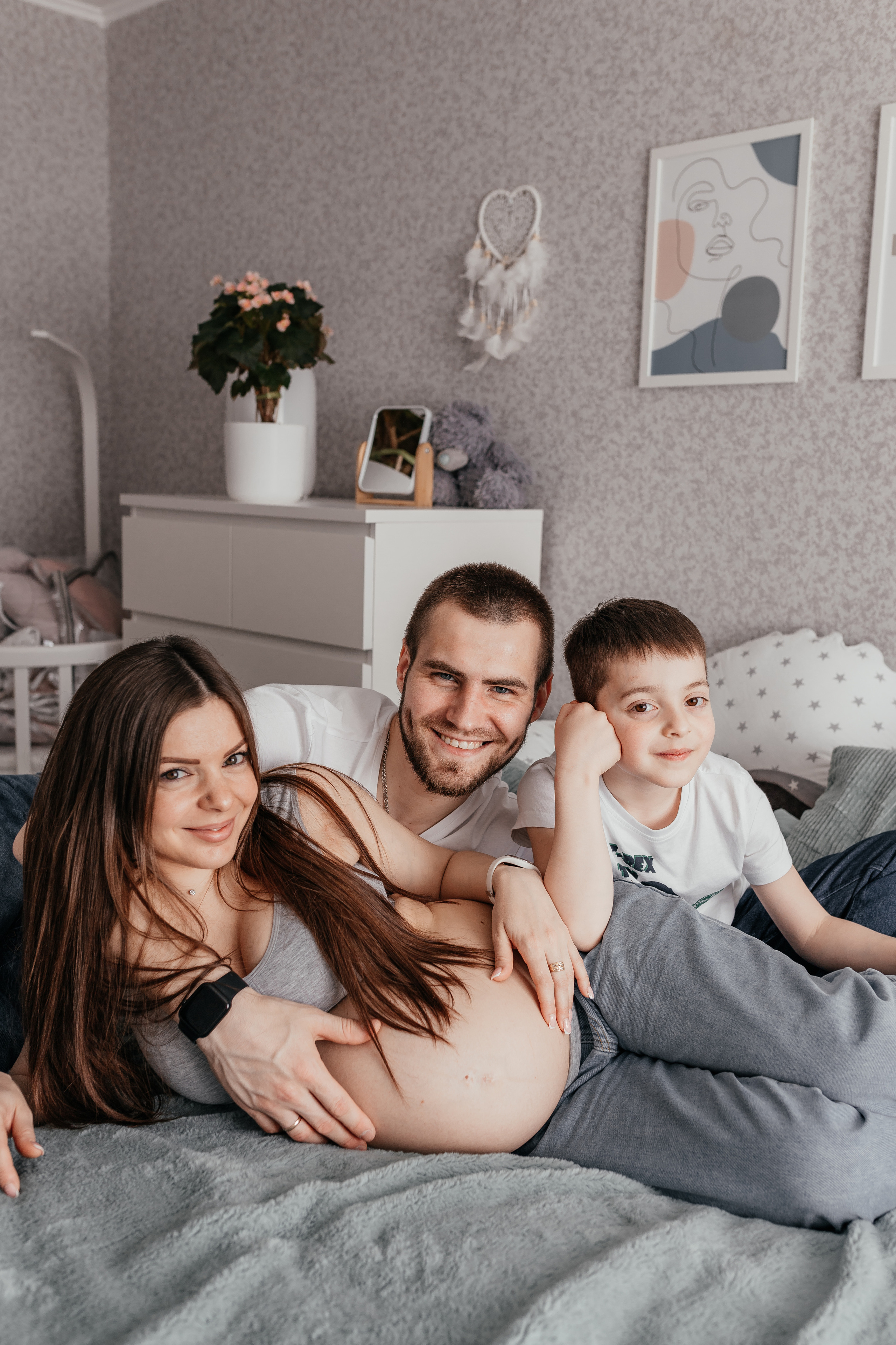 Саша с семьей. Семейный и домашний фотограф в Москве и МО Королева Валерия