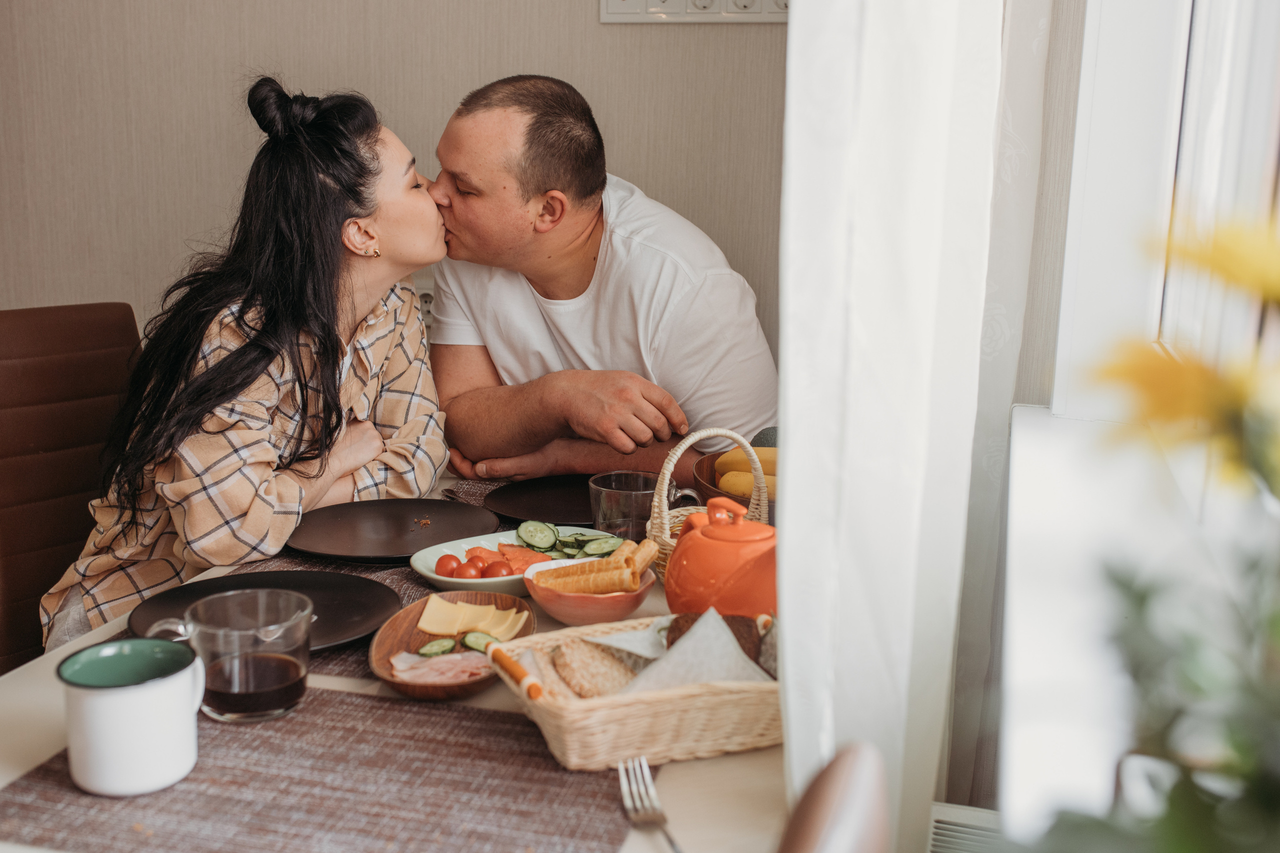 Семейный завтрак. Семейный и домашний фотограф в Москве и МО Королева Валерия
