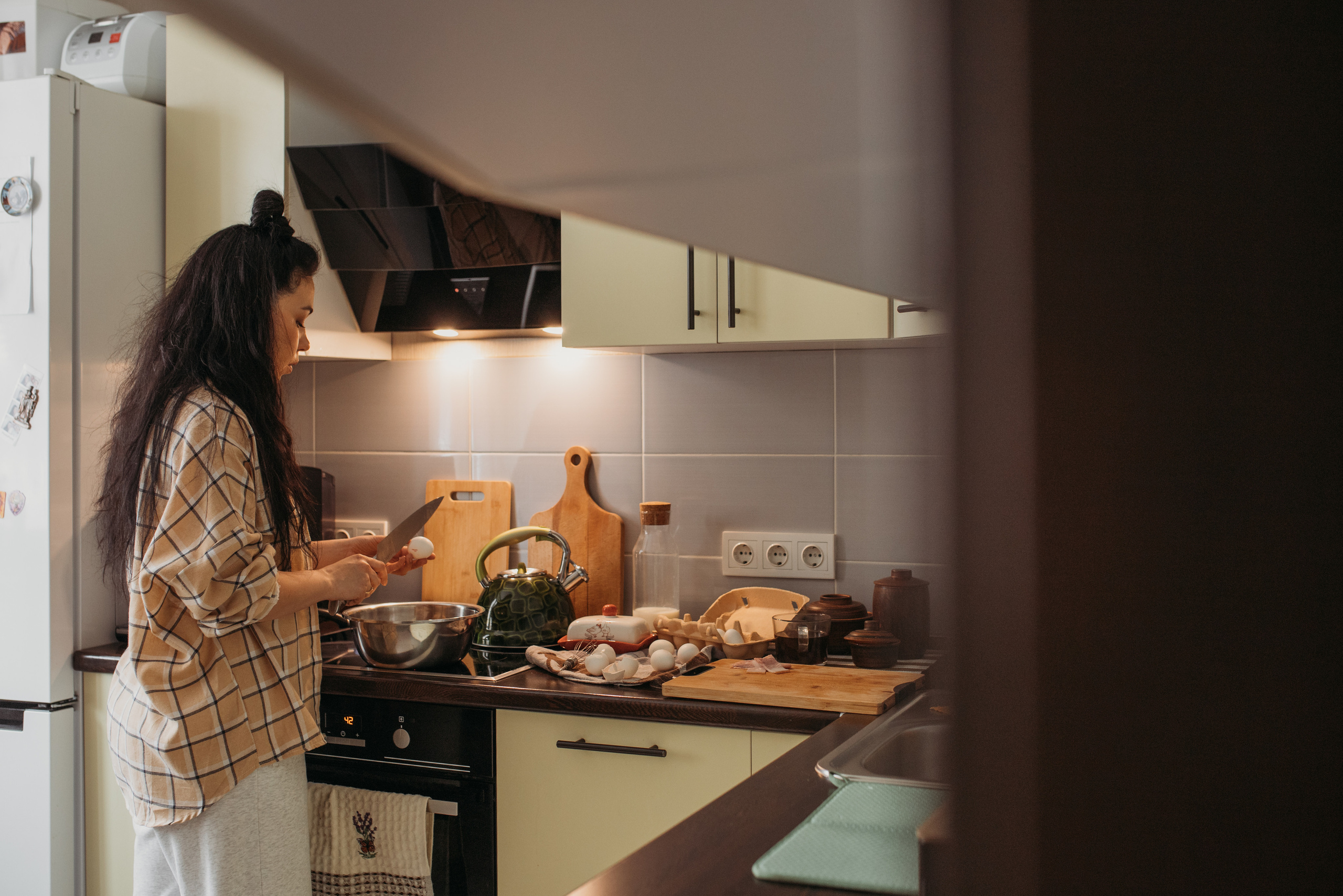 Семейный завтрак. Семейный и домашний фотограф в Москве и МО Королева Валерия