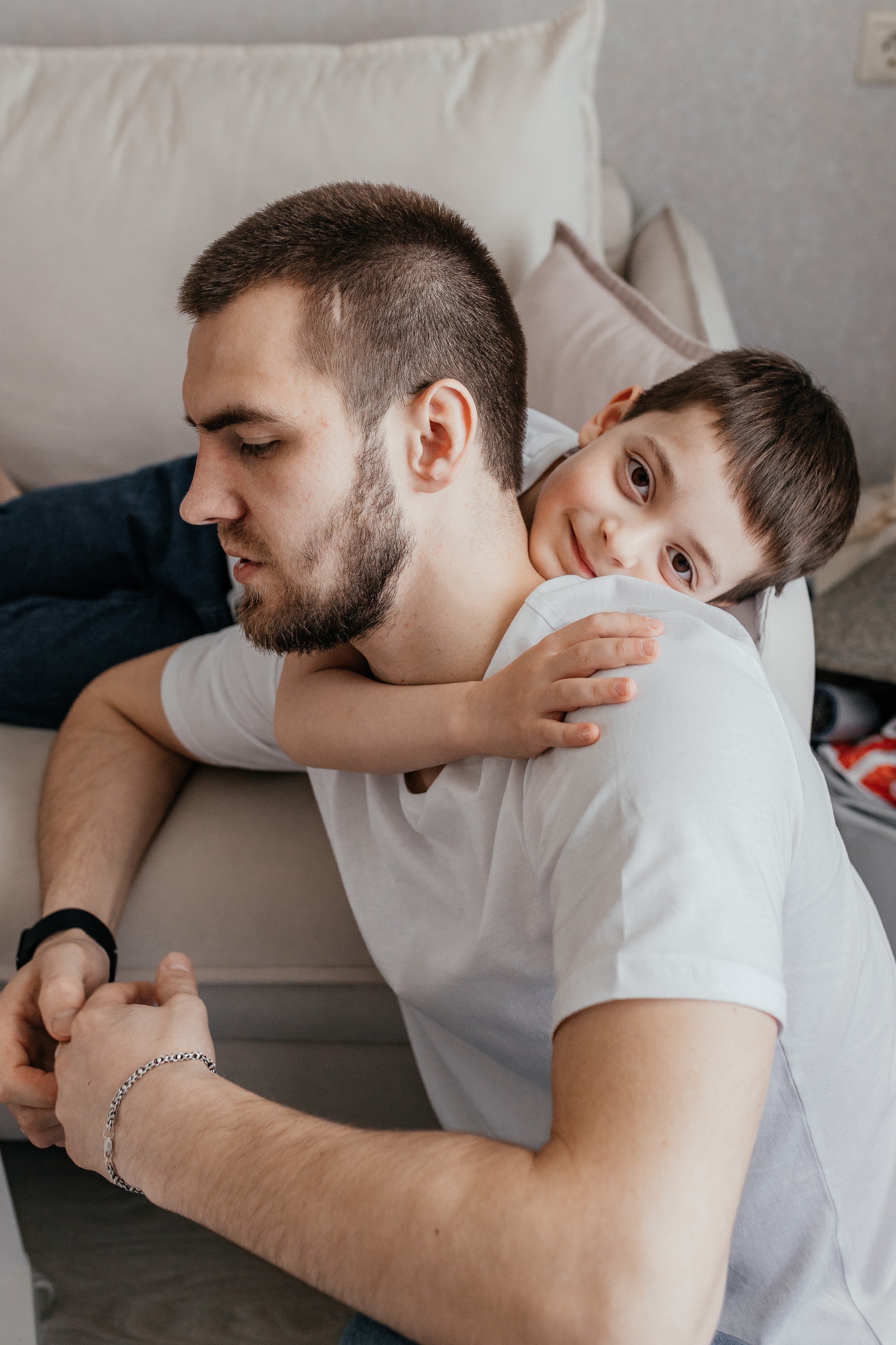 Саша с семьей. Семейный и домашний фотограф в Москве и МО Королева Валерия