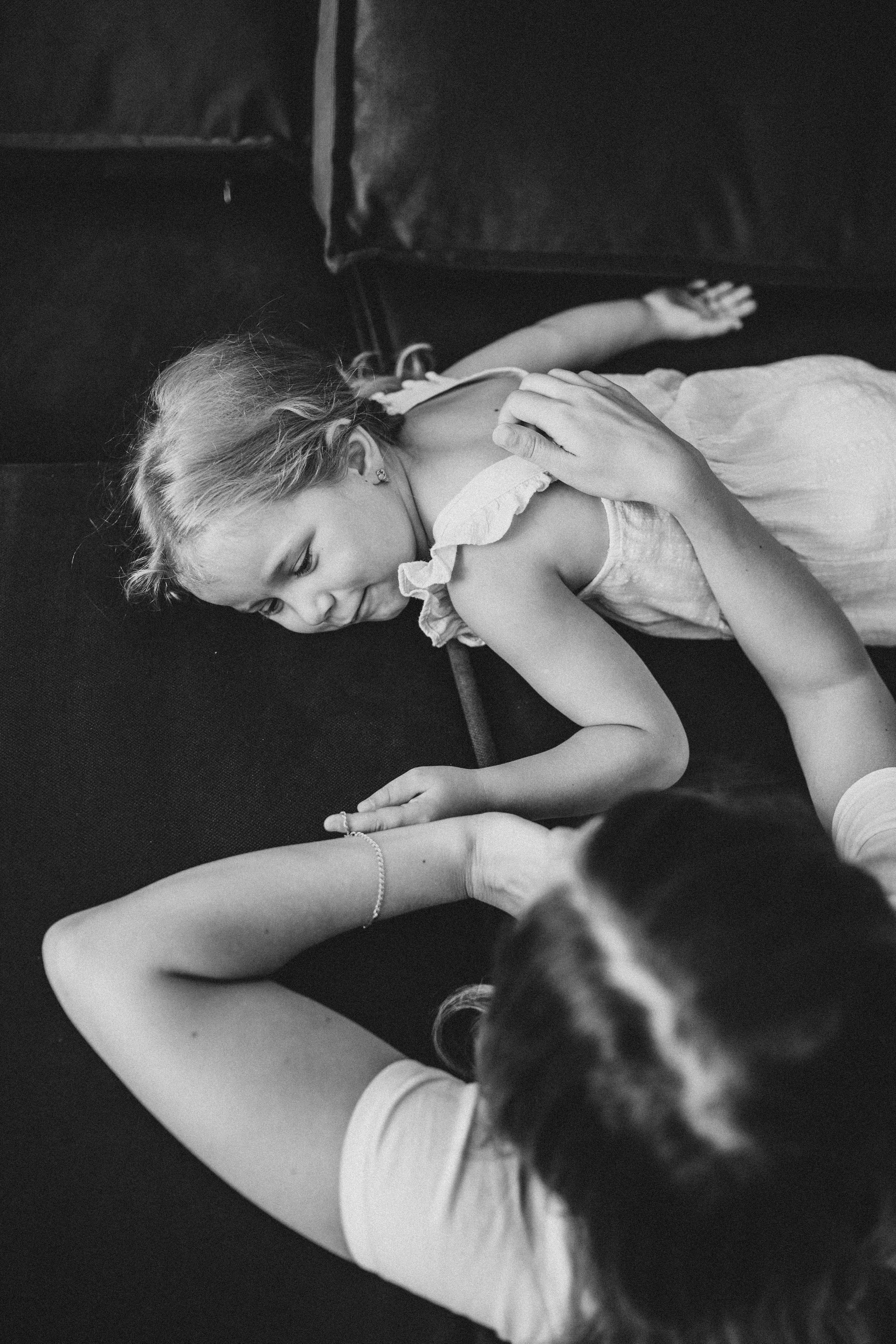 Марина с дочками. Семейный и домашний фотограф в Москве и МО Королева Валерия