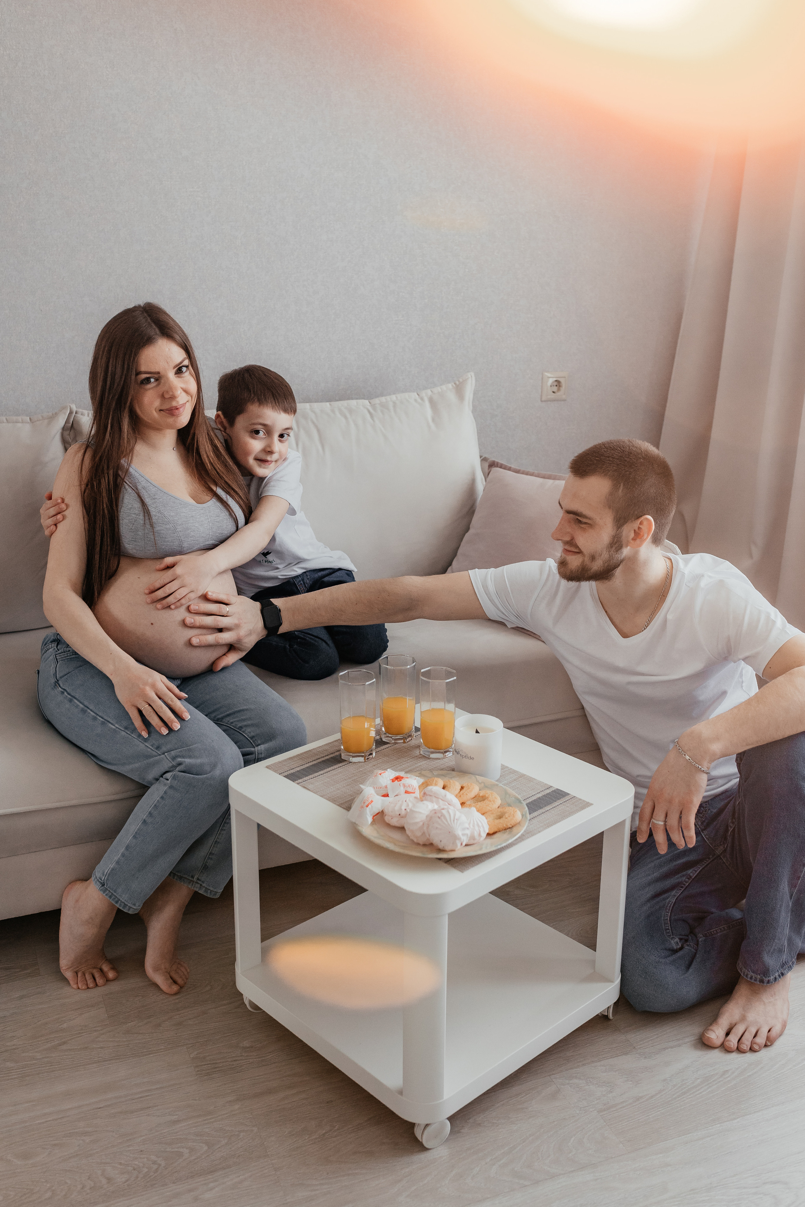 Саша с семьей. Семейный и домашний фотограф в Москве и МО Королева Валерия