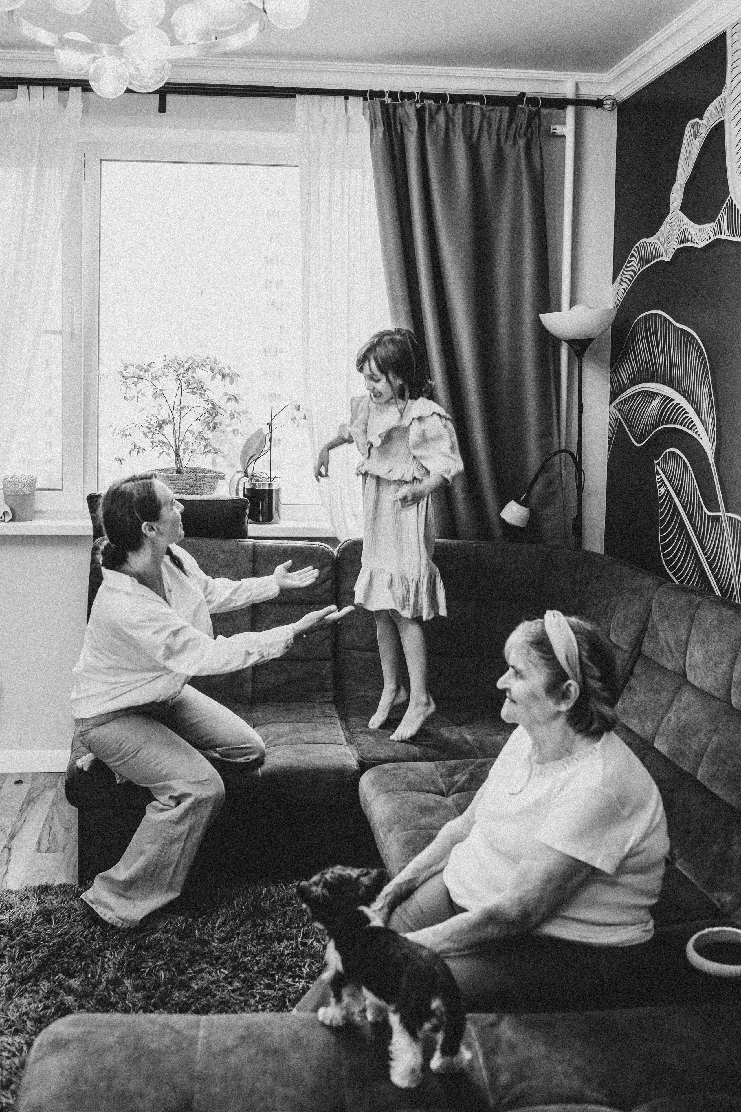 Юлия с семьей. Семейный и домашний фотограф в Москве и МО Королева Валерия