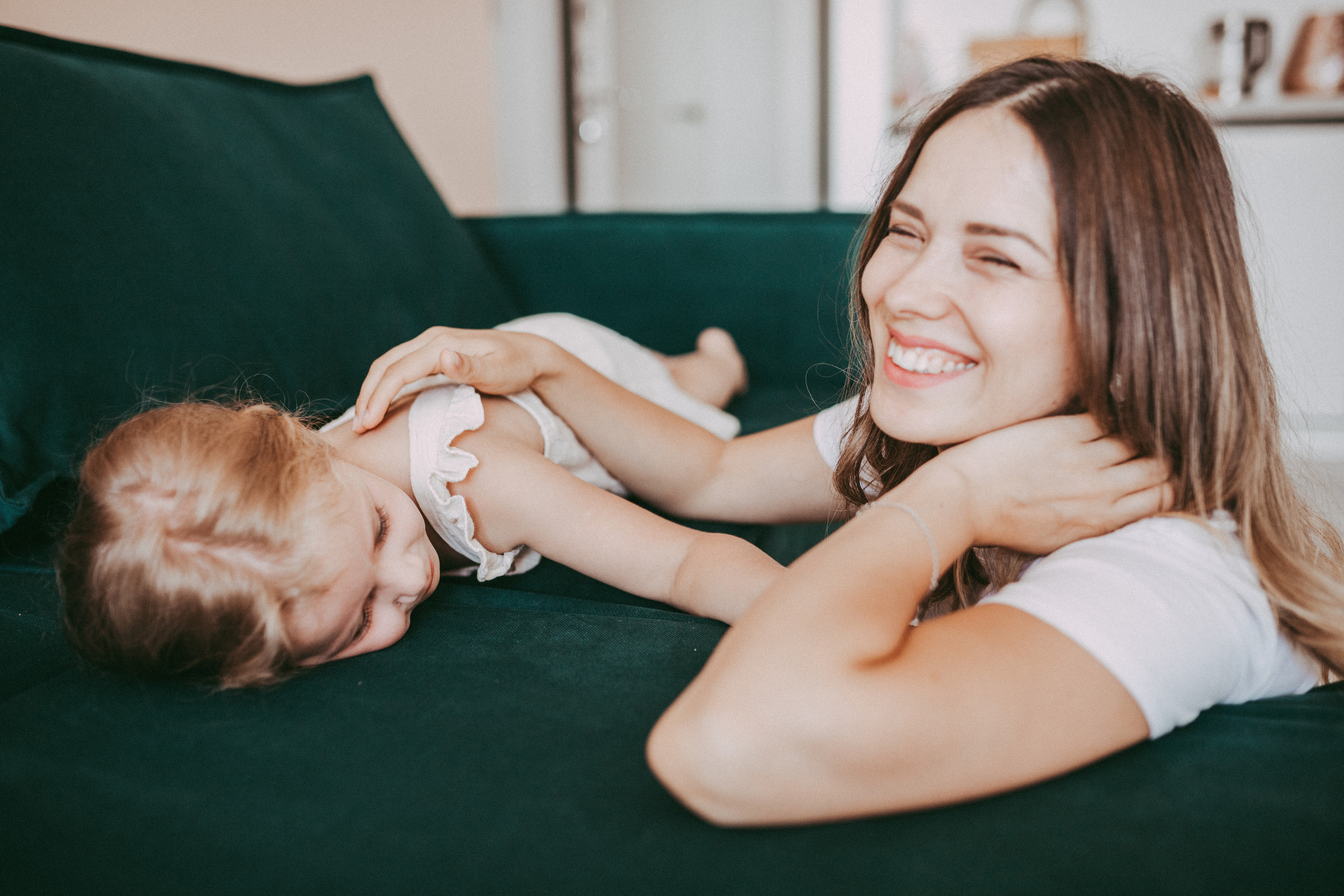 Марина с дочками. Семейный и домашний фотограф в Москве и МО Королева Валерия