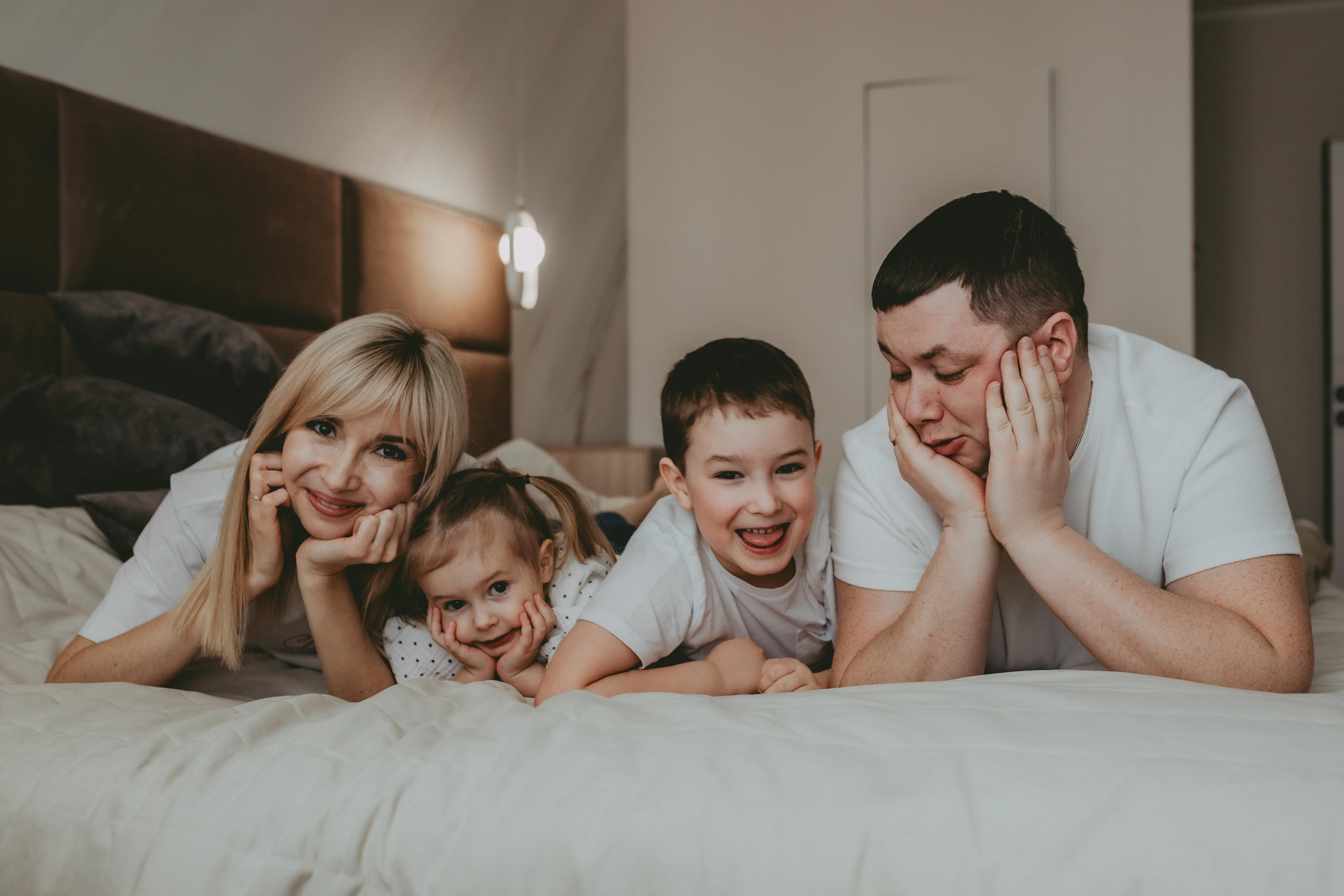 Катя, Иван, Егор, Ева. Семейный и домашний фотограф в Москве и МО Королева Валерия