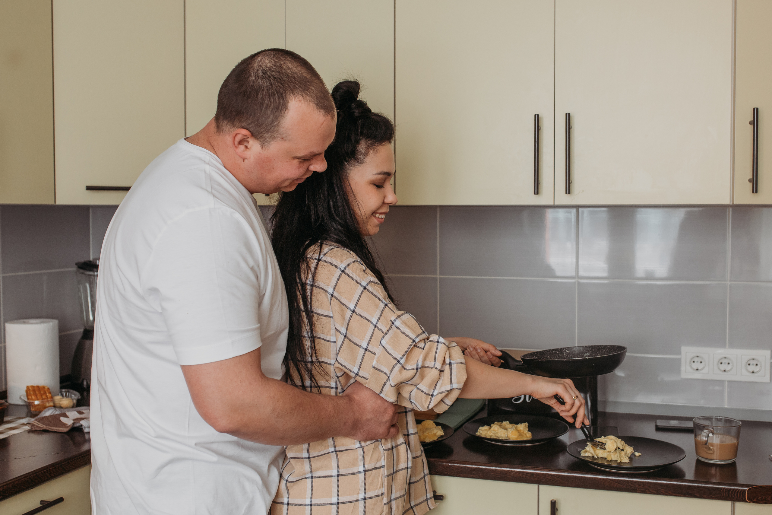 Семейный завтрак. Семейный и домашний фотограф в Москве и МО Королева Валерия