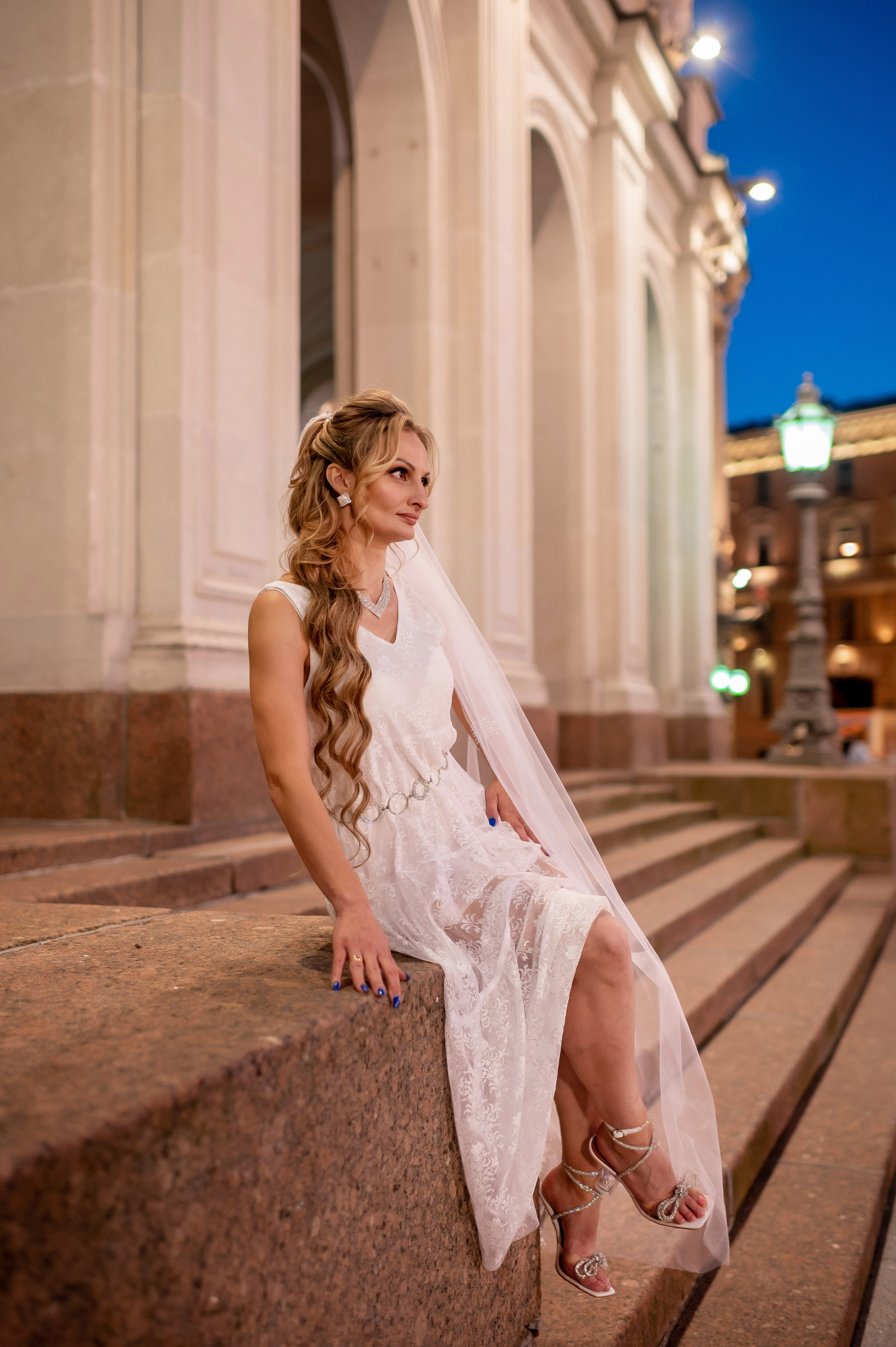 Екатерина и Андрей (свадебная фотосессия в вечернем Петербурге). Портретный, семейный и свадебный фотограф в Санкт-Петербурге и в Пушкине Ширяев Денис